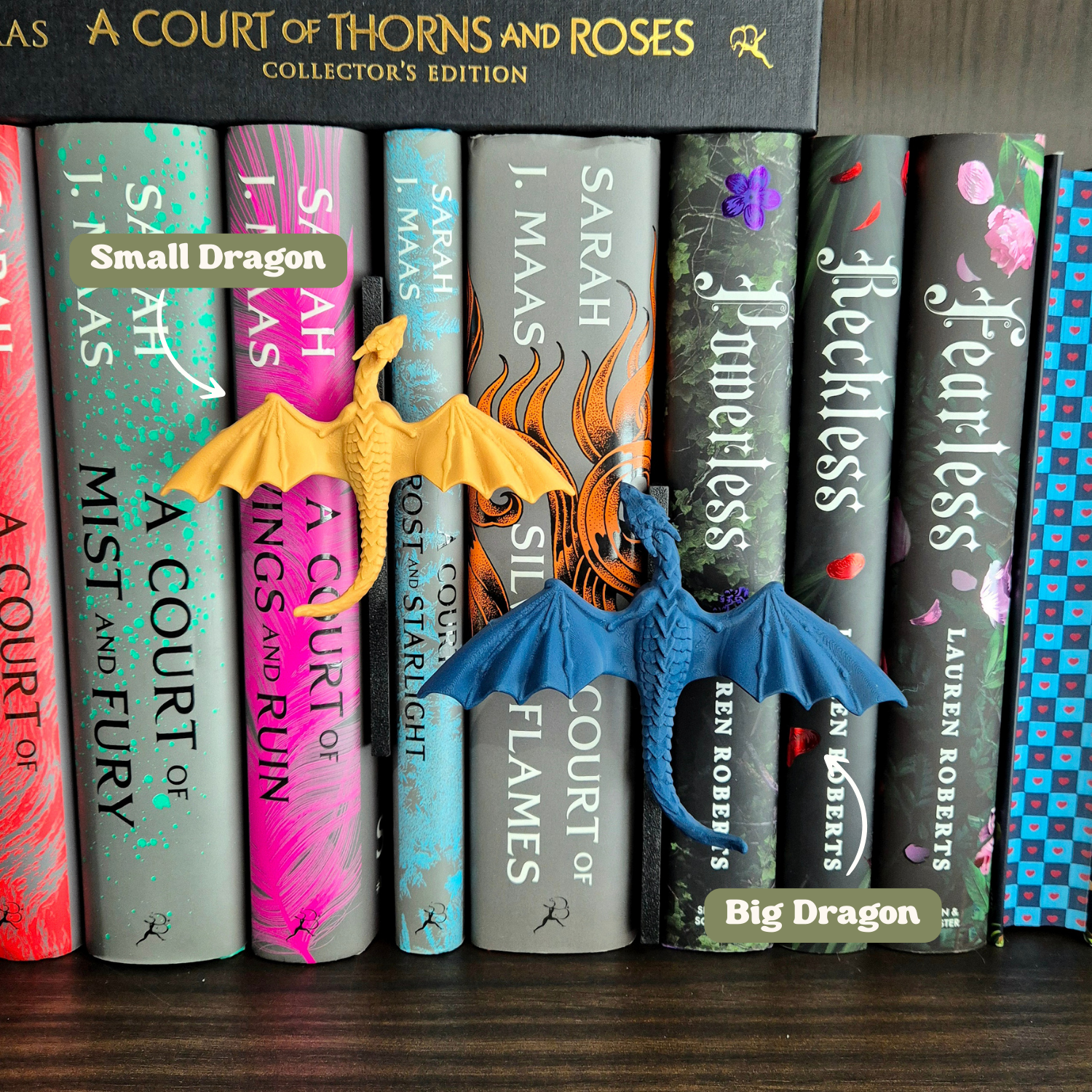 Bookshelf Peekout Sign - Dragon