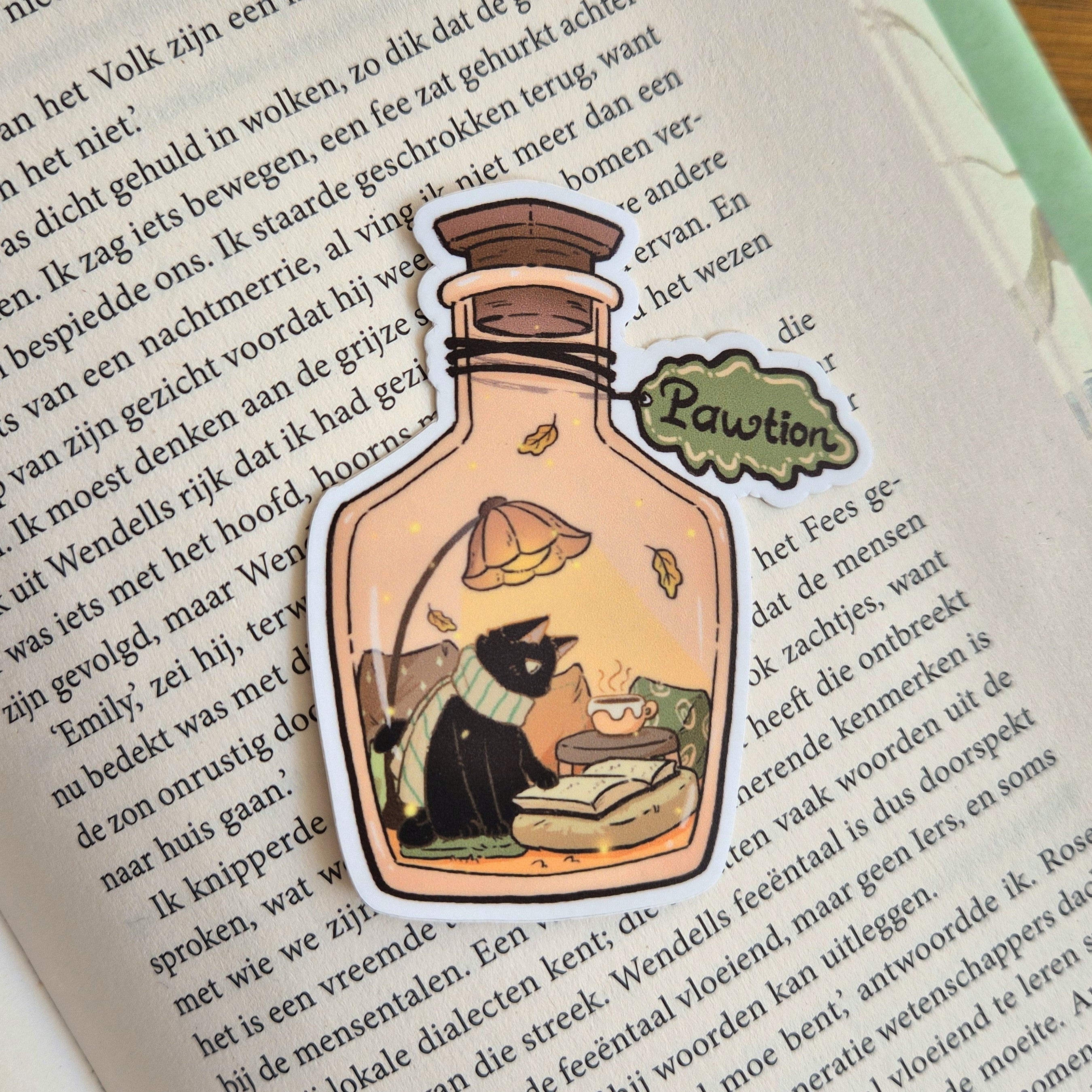 Bookish Sticker - Pawtion