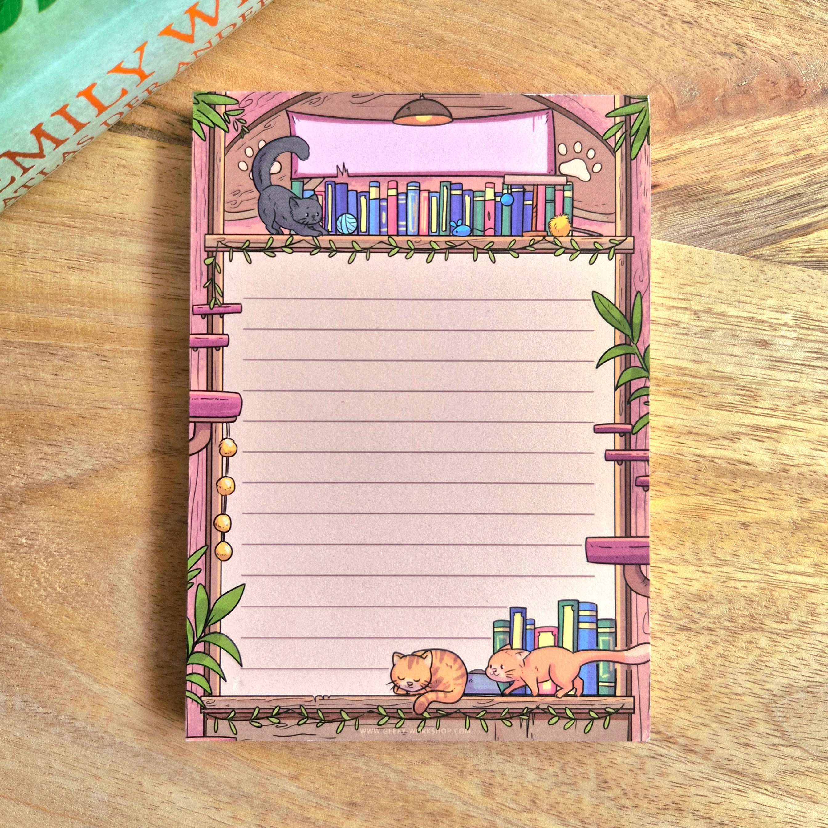 Notitieblok - Katten Boekenkast