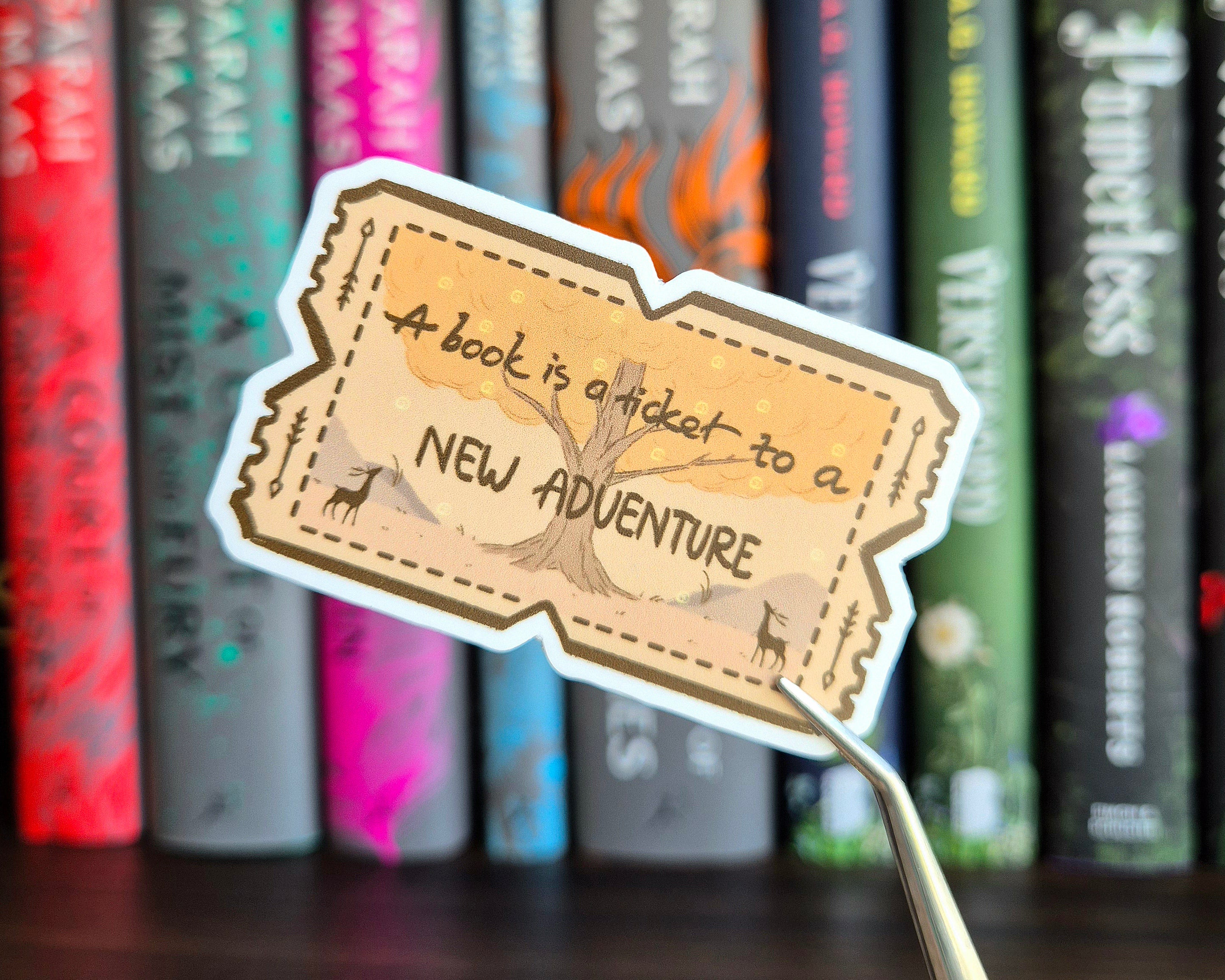 Bookish Sticker - Adventure Ticket