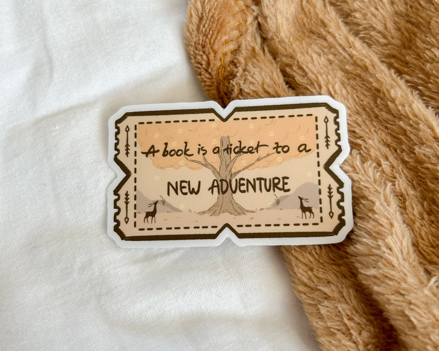 Bookish Sticker - Adventure Ticket