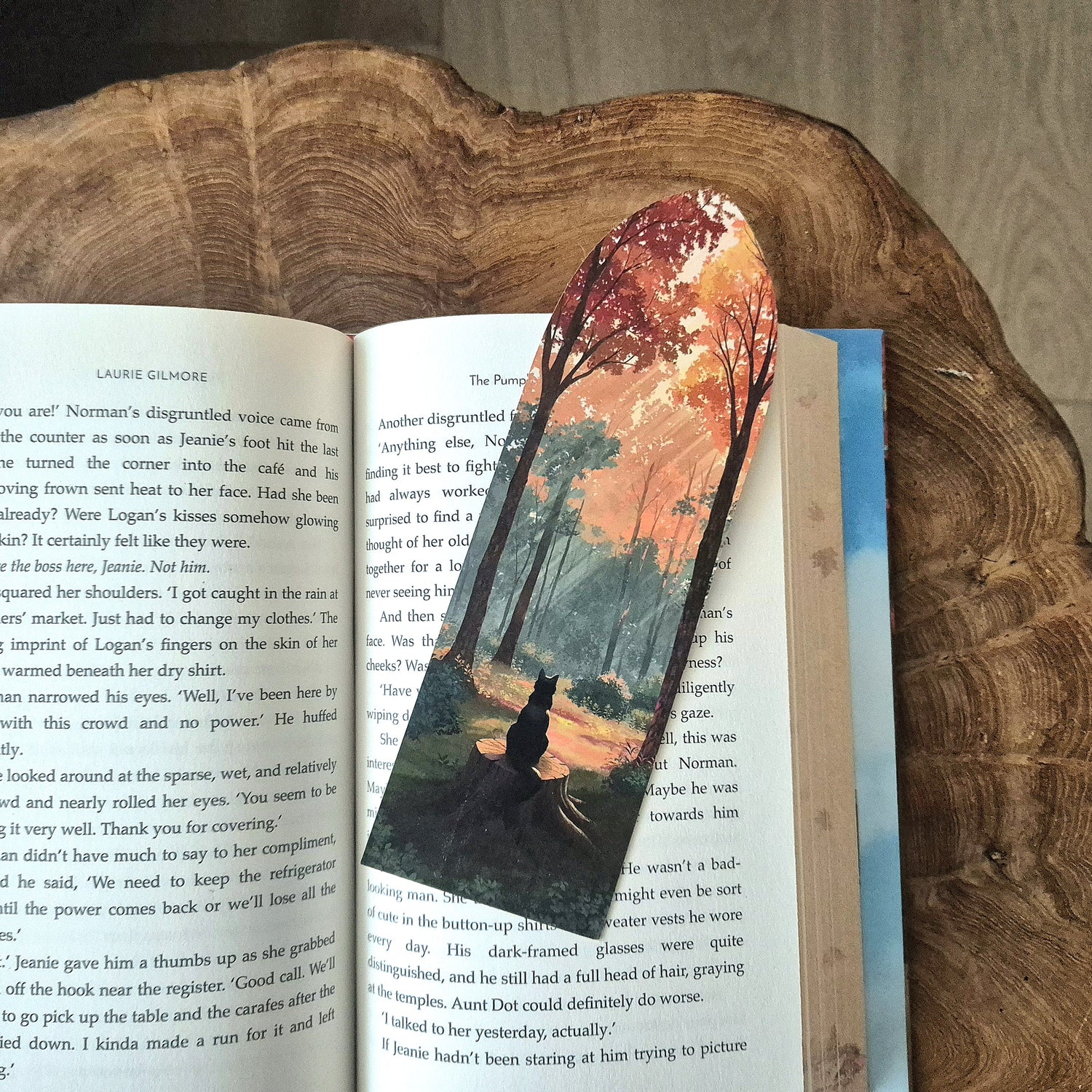 Booknook bookmark - Autumn Forest Cat