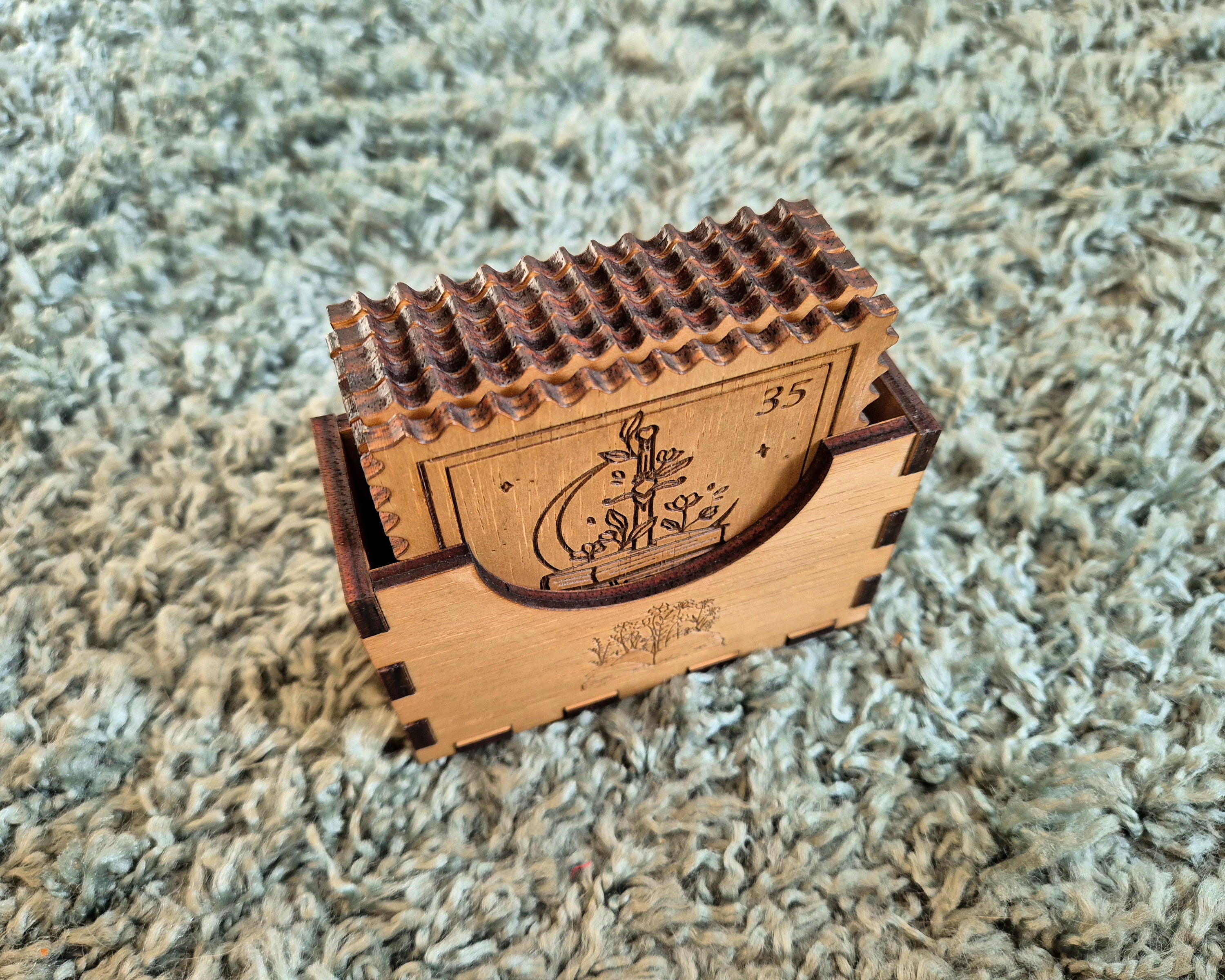Bookish Coaster Box
