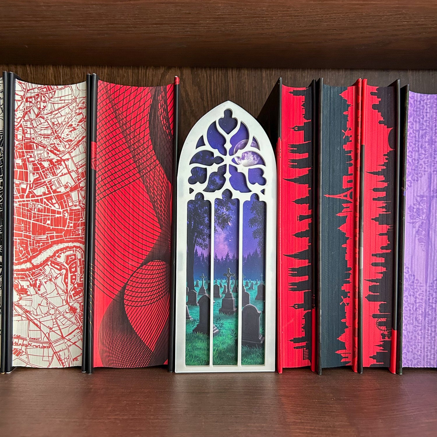 Booknook bookmark - Moonlit Cemetery