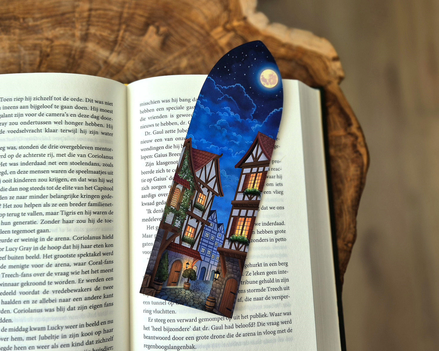 Booknook Boekenlegger - Moonlit Town