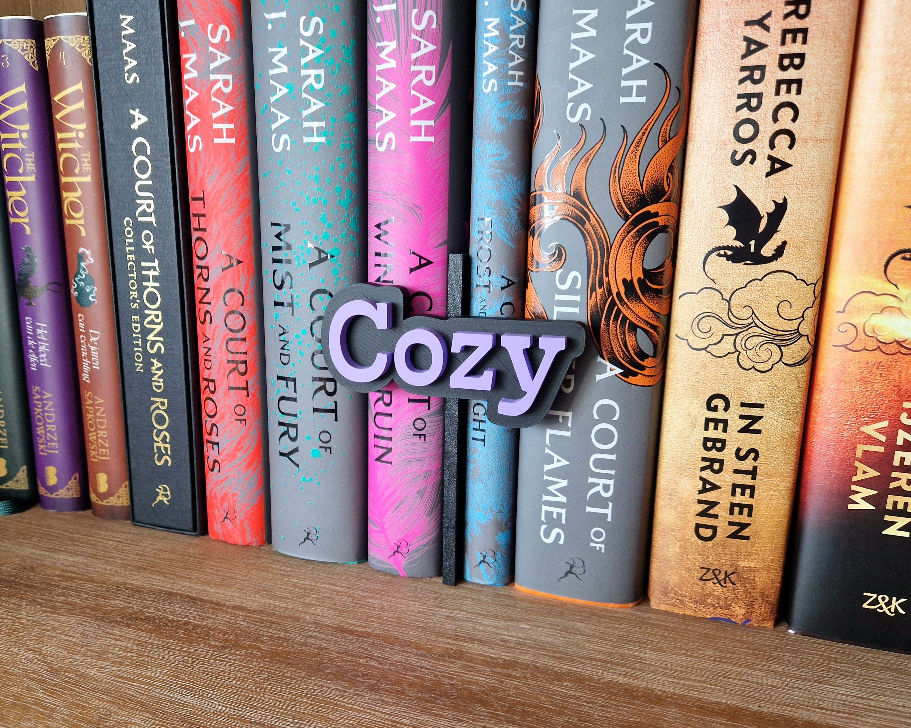 Bookshelf Peekout Sign - Cozy