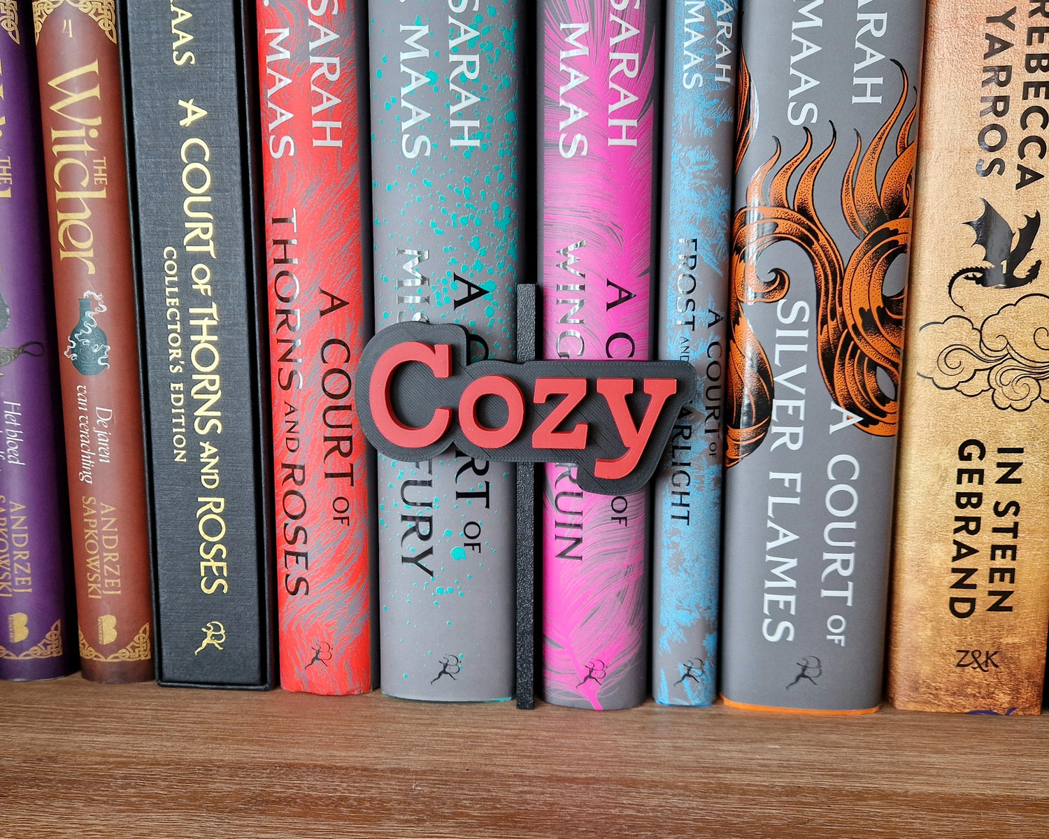 Bookshelf Peekout Sign - Cozy