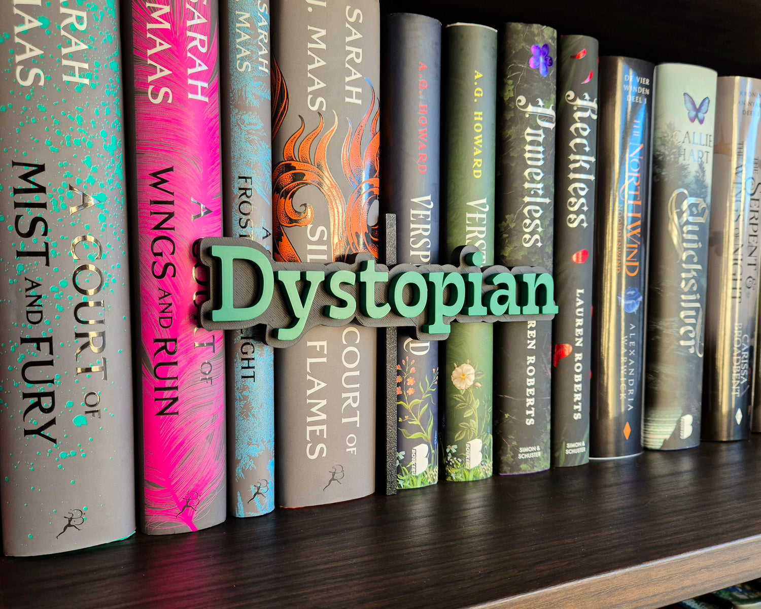 Bookshelf Peekout Sign - Dystopian