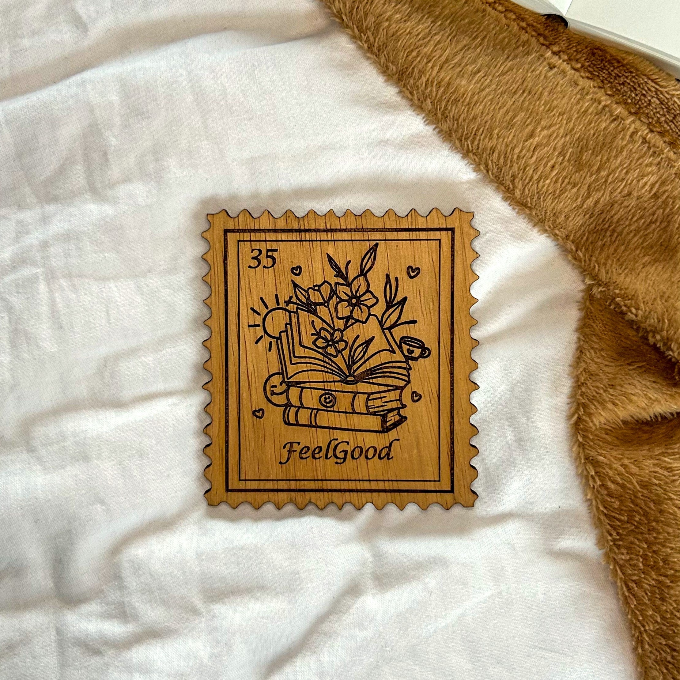 Bookish Stamp Coaster - Feelgood