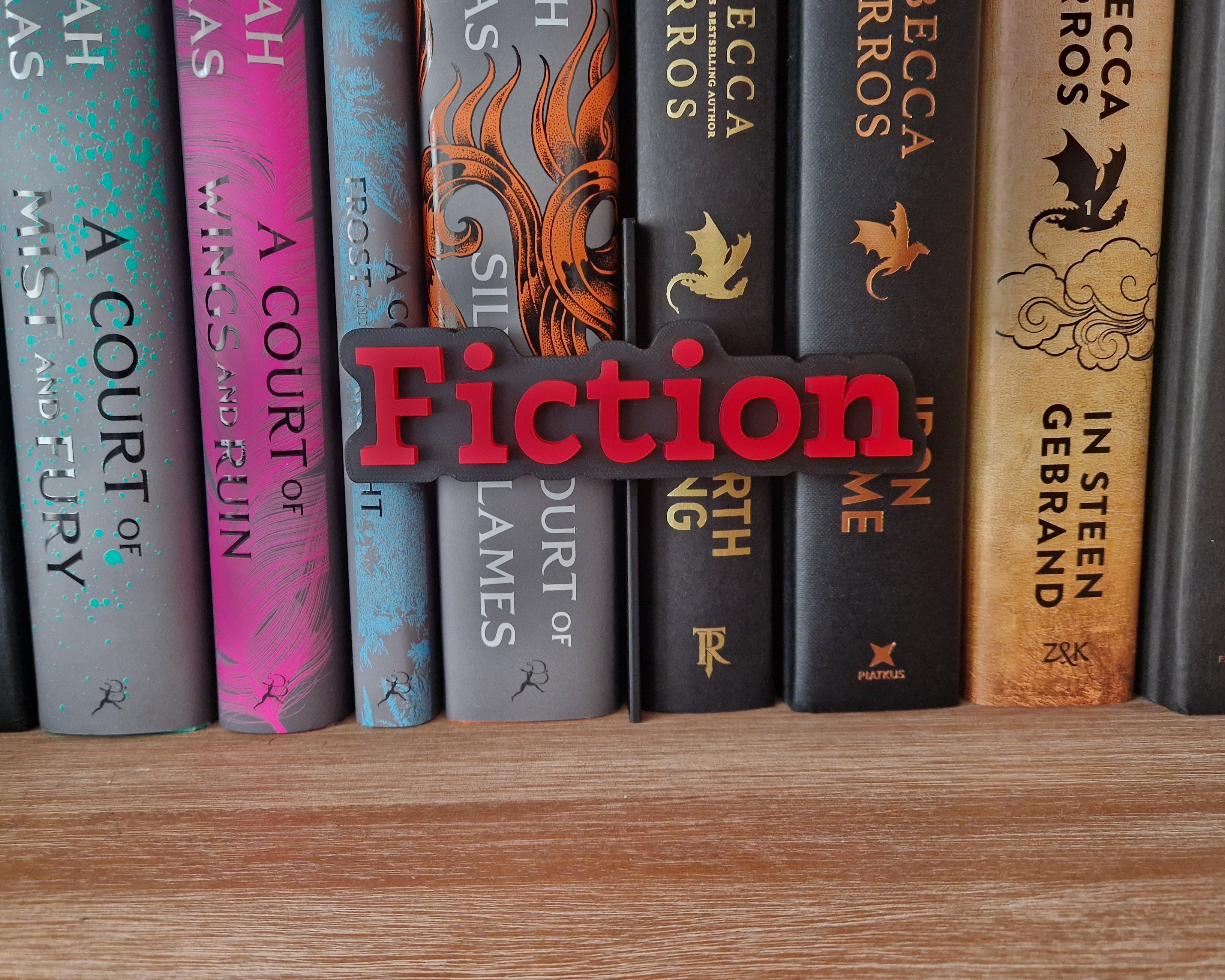 Bookshelf Peekout Sign - Fiction