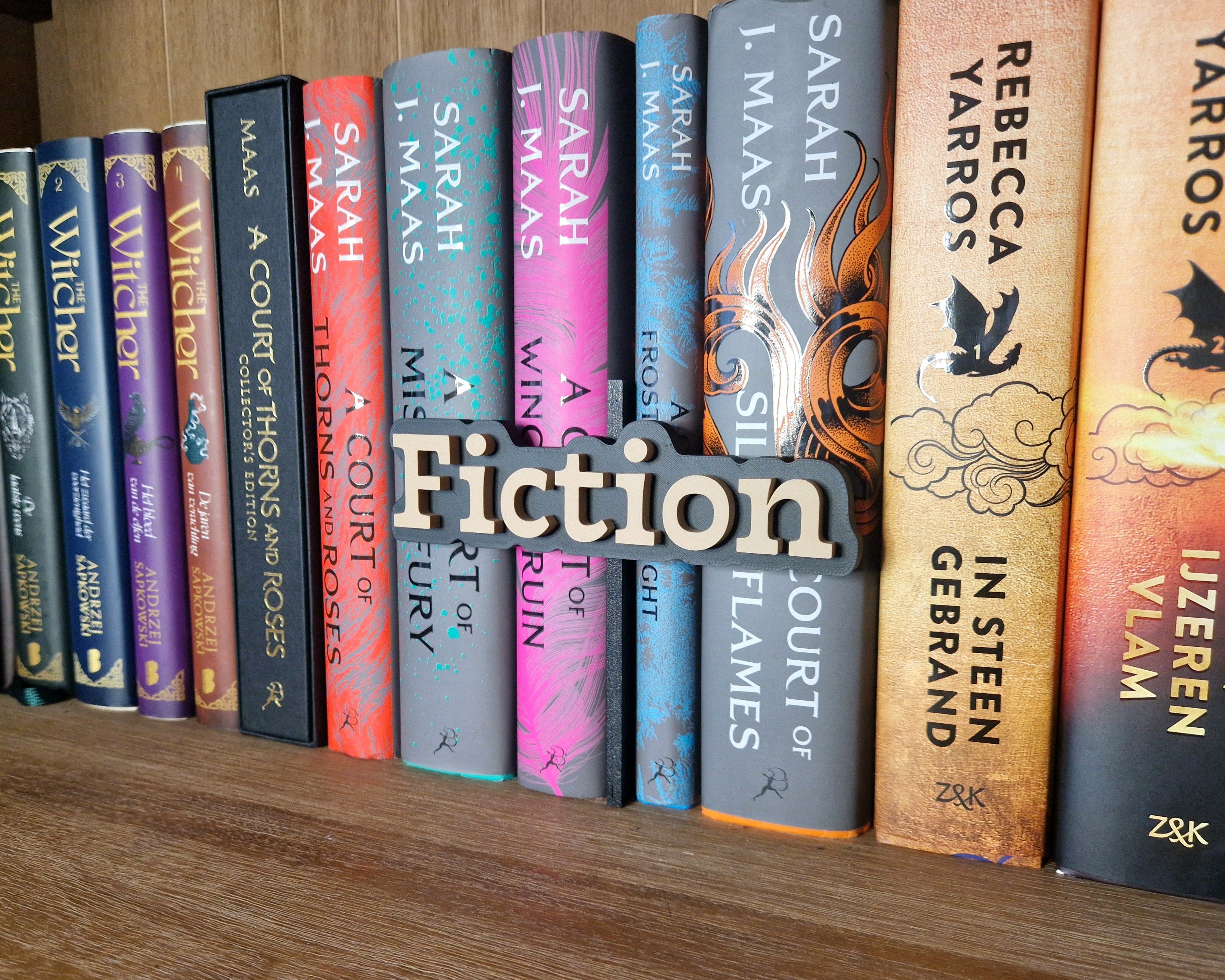 Bookshelf Peekout Sign - Fiction