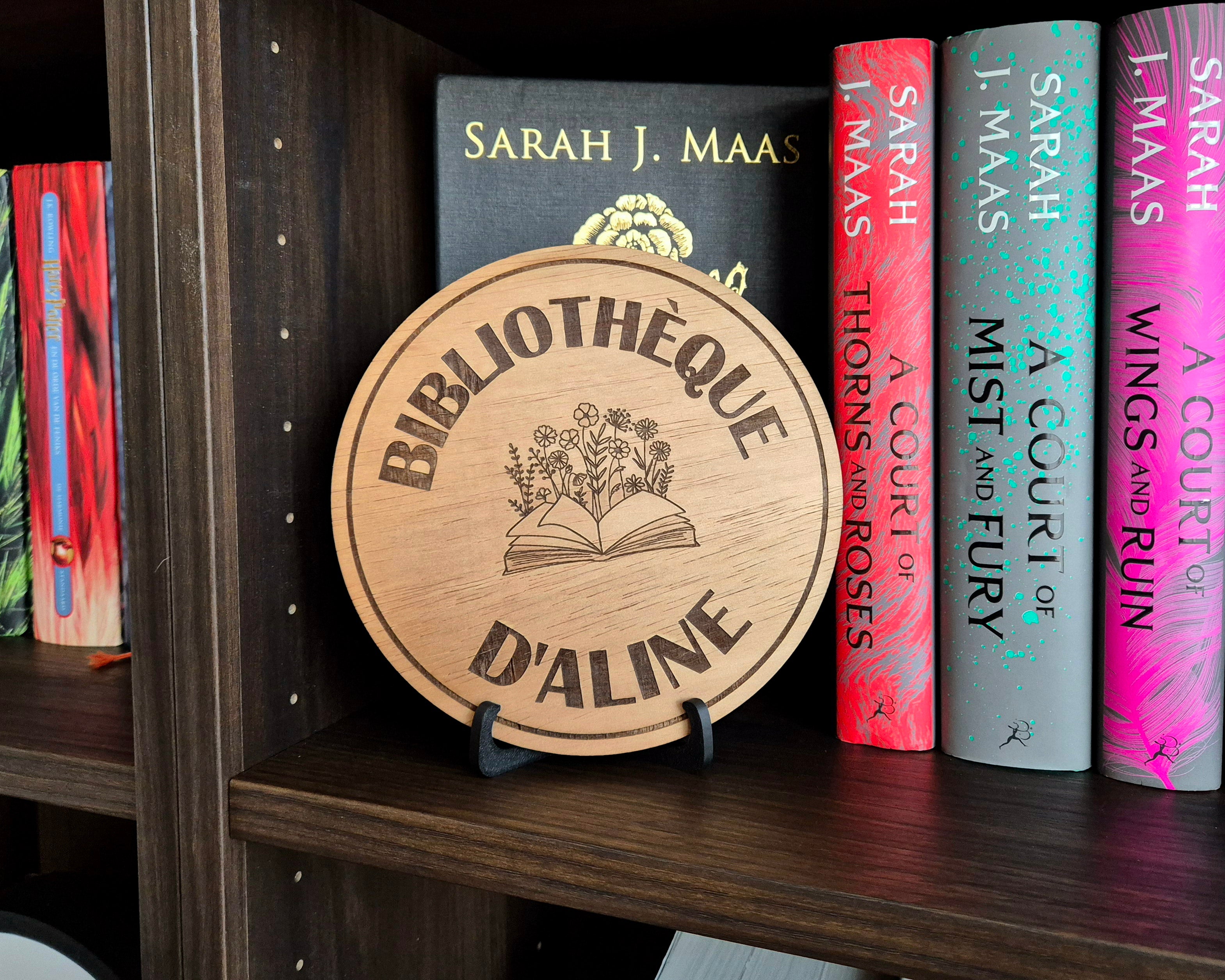 Personalizable Library Sign - French