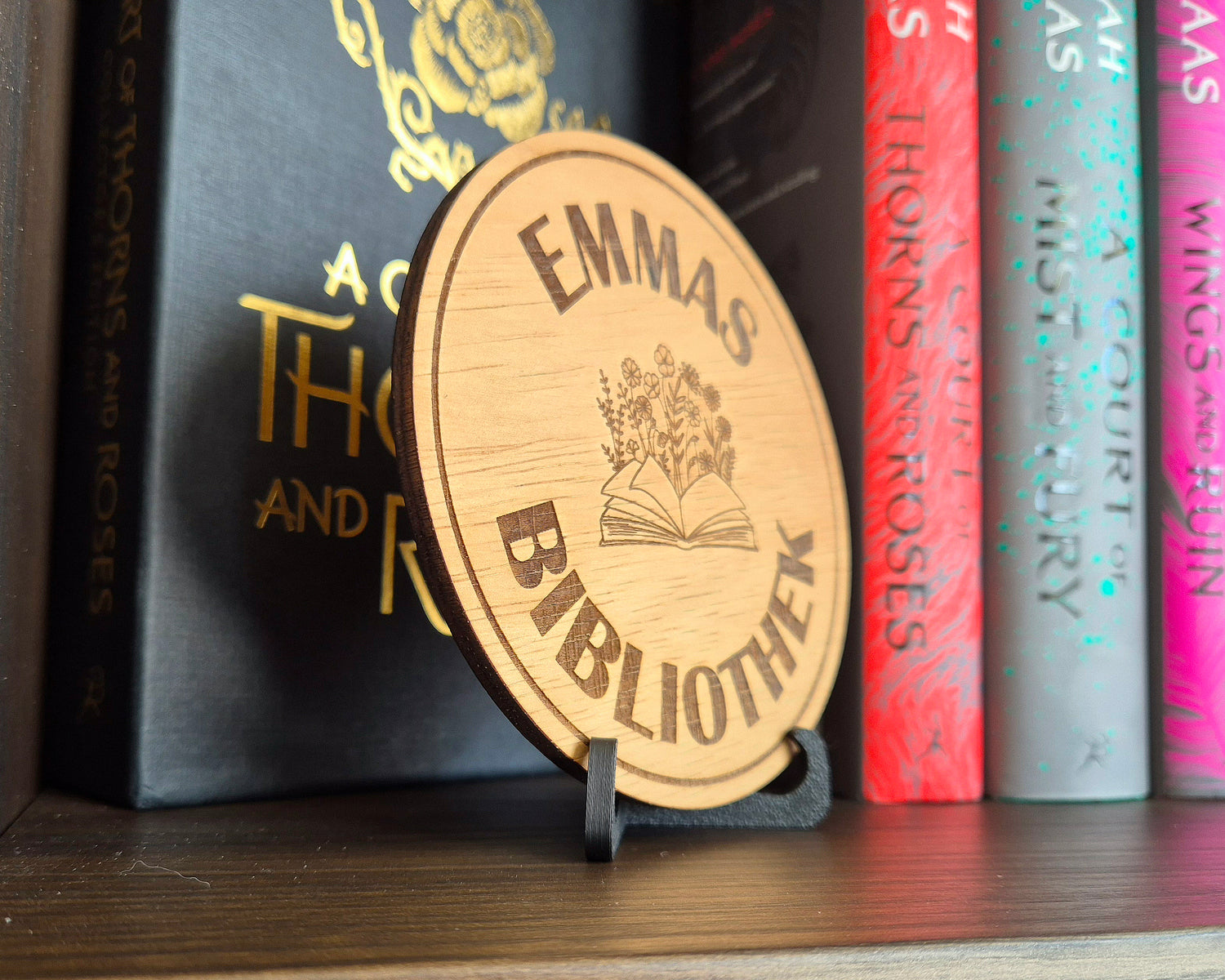 Personalizable Library Sign - German