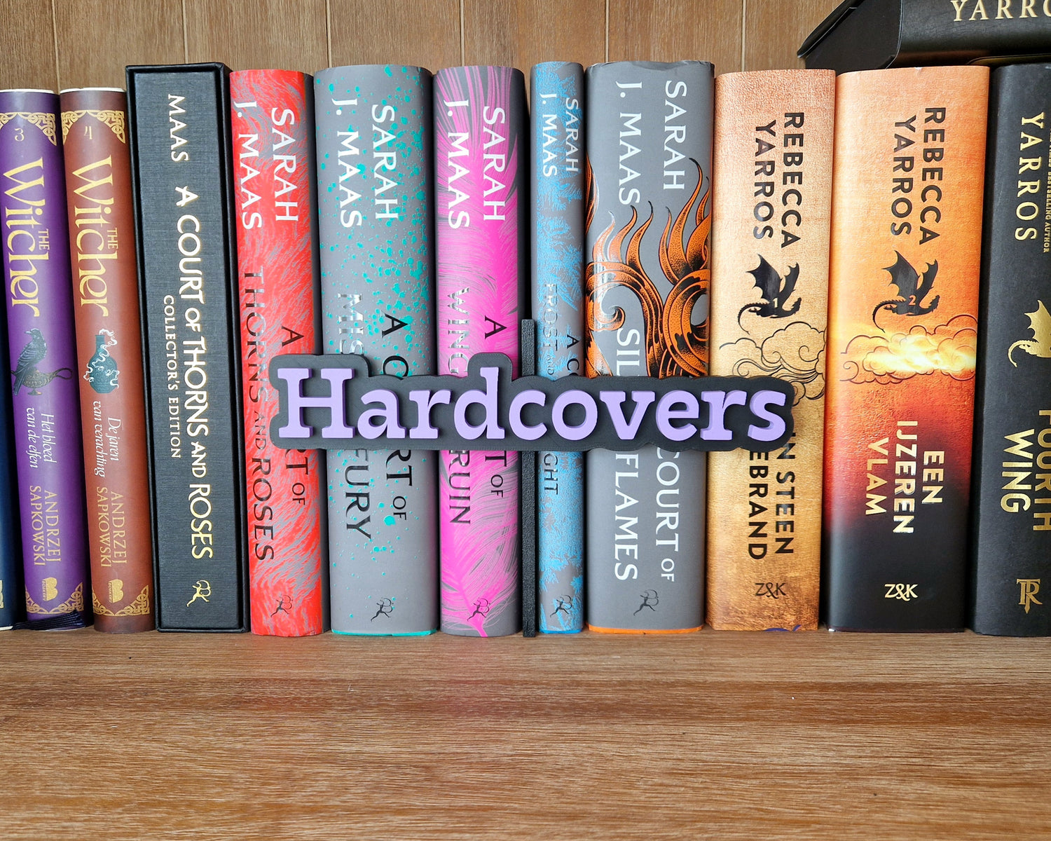 Bookshelf Peekout Sign - Hardcovers