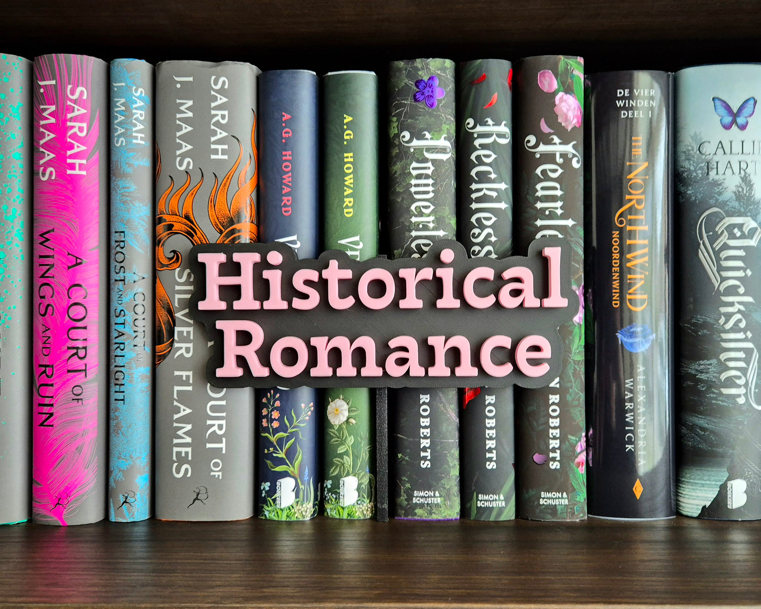 Bookshelf Peekout Sign - Historical Romance