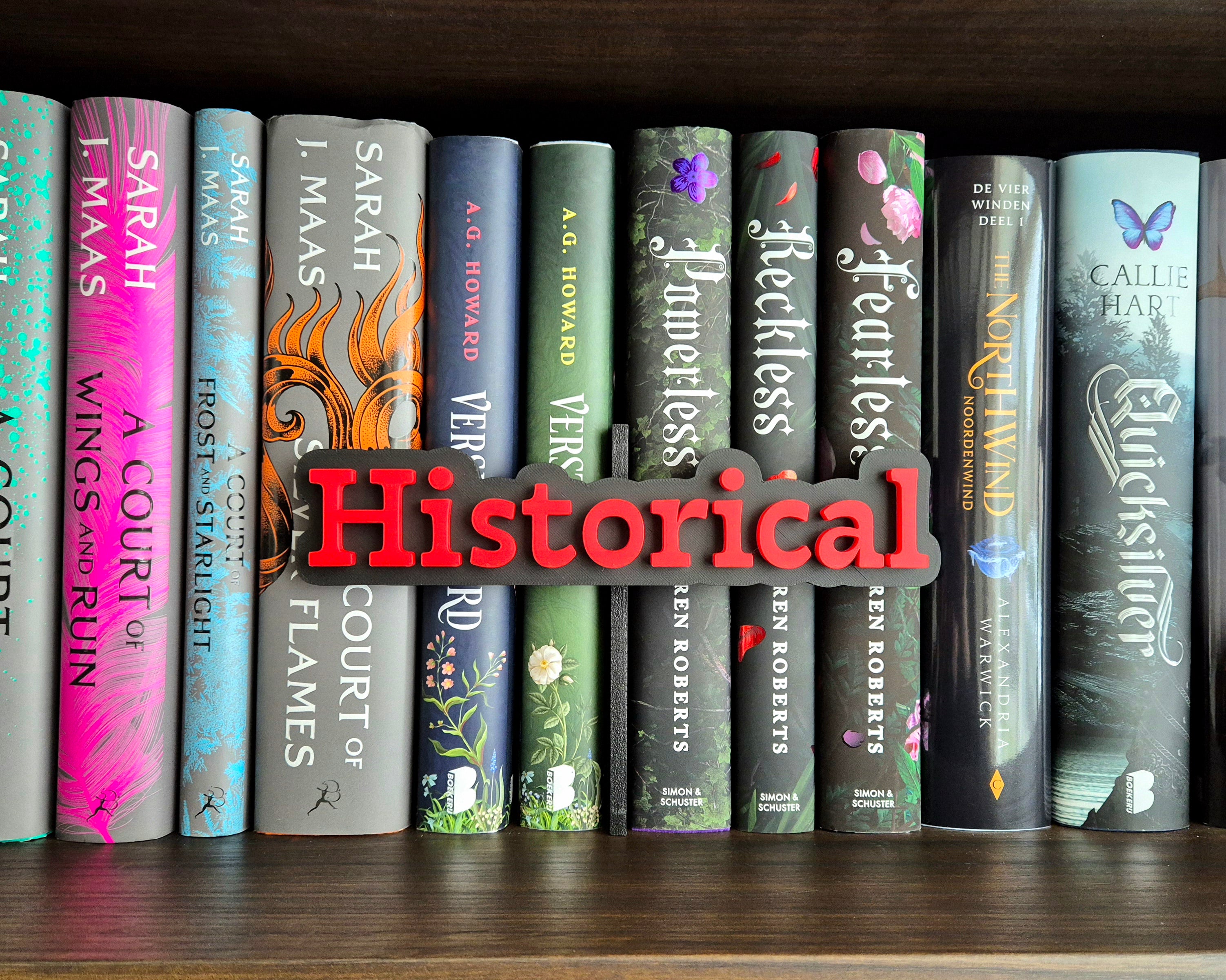 Bookshelf Peekout Sign - Historical