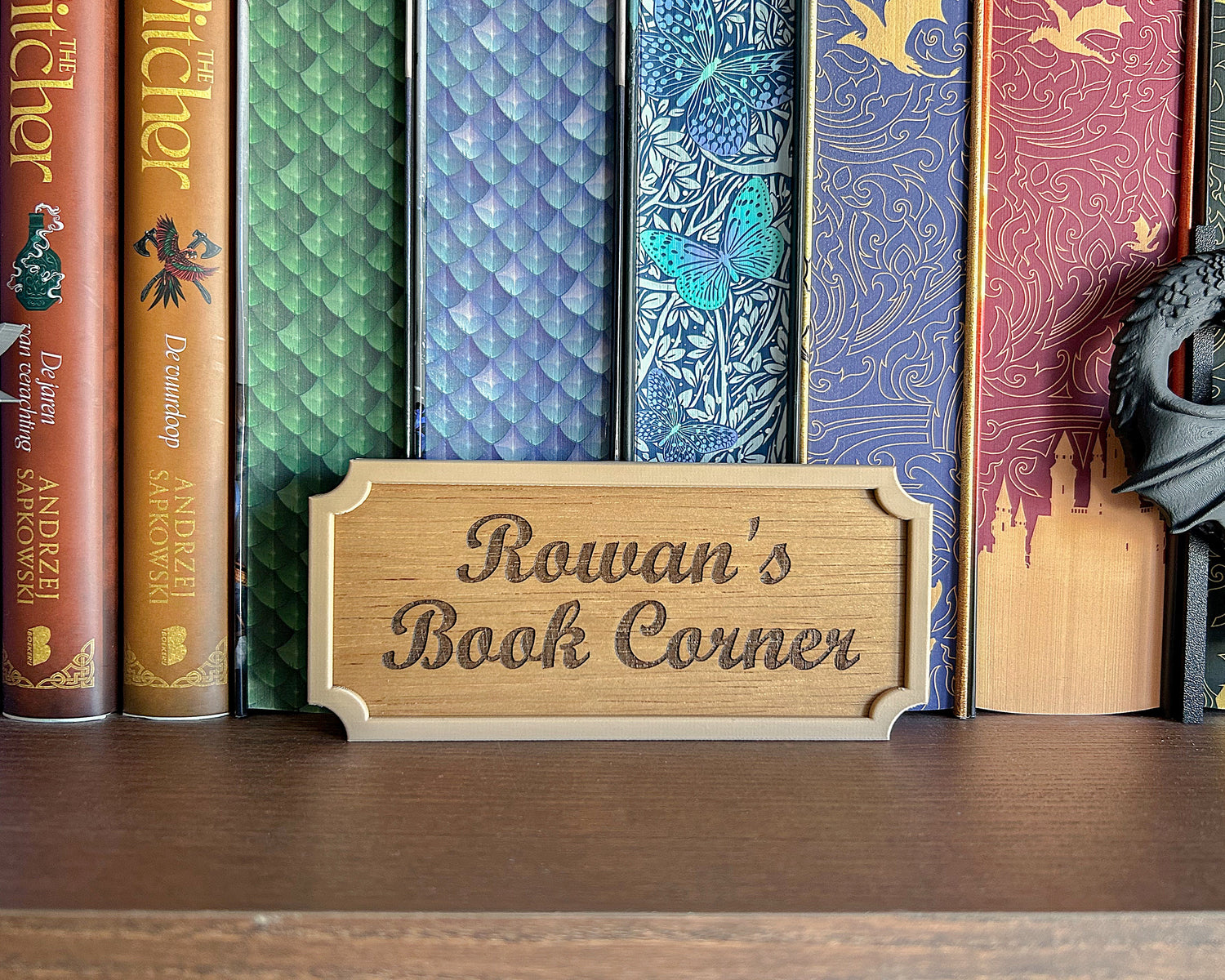 Wooden Peekout Sign - Book Corner