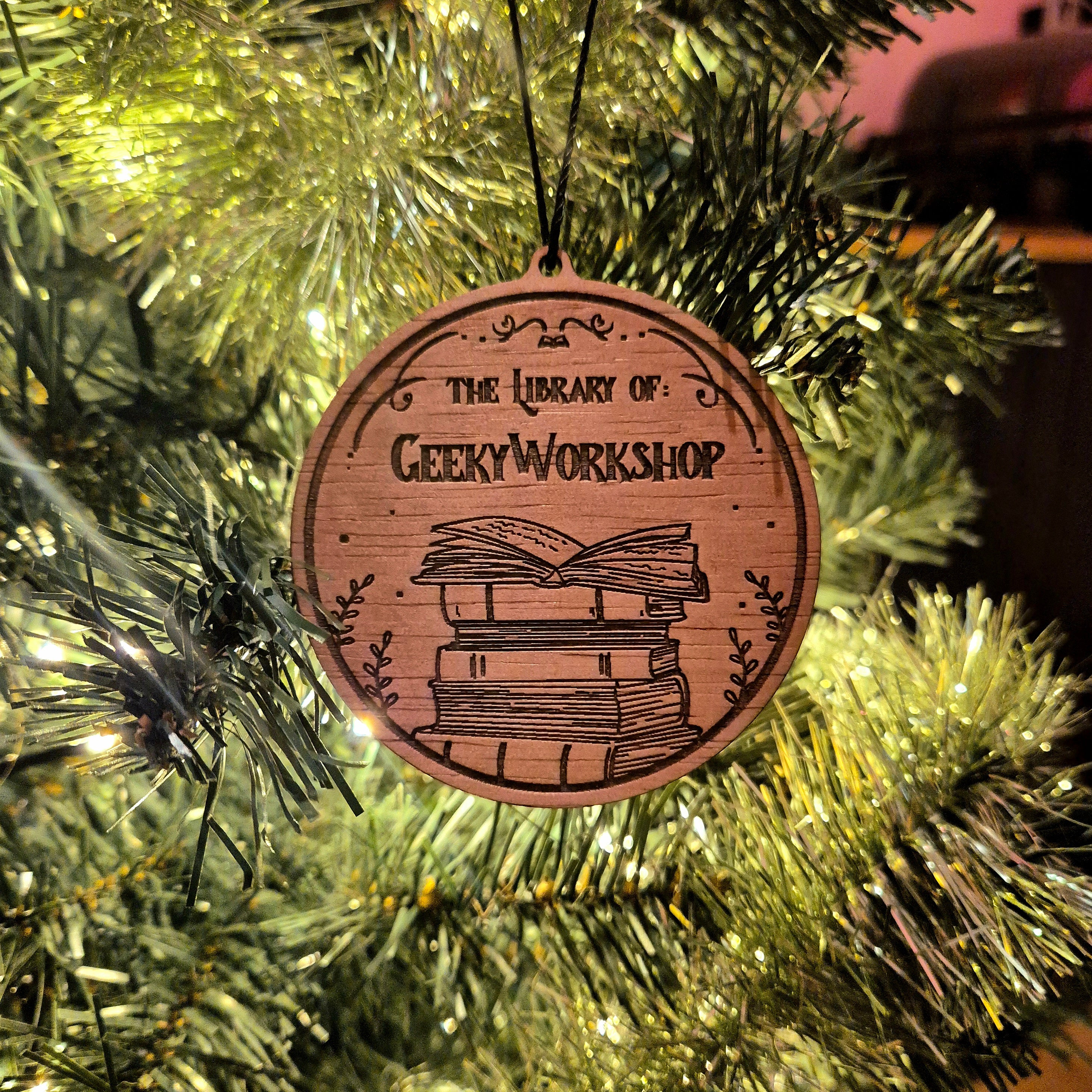 Library Ornament - Personalizable