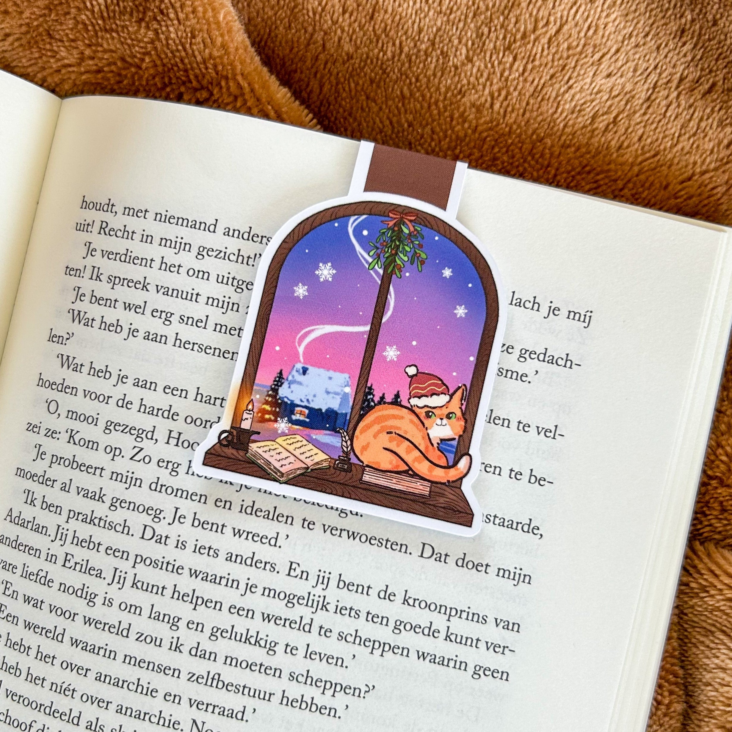 Magnetic bookmark - Winter Window