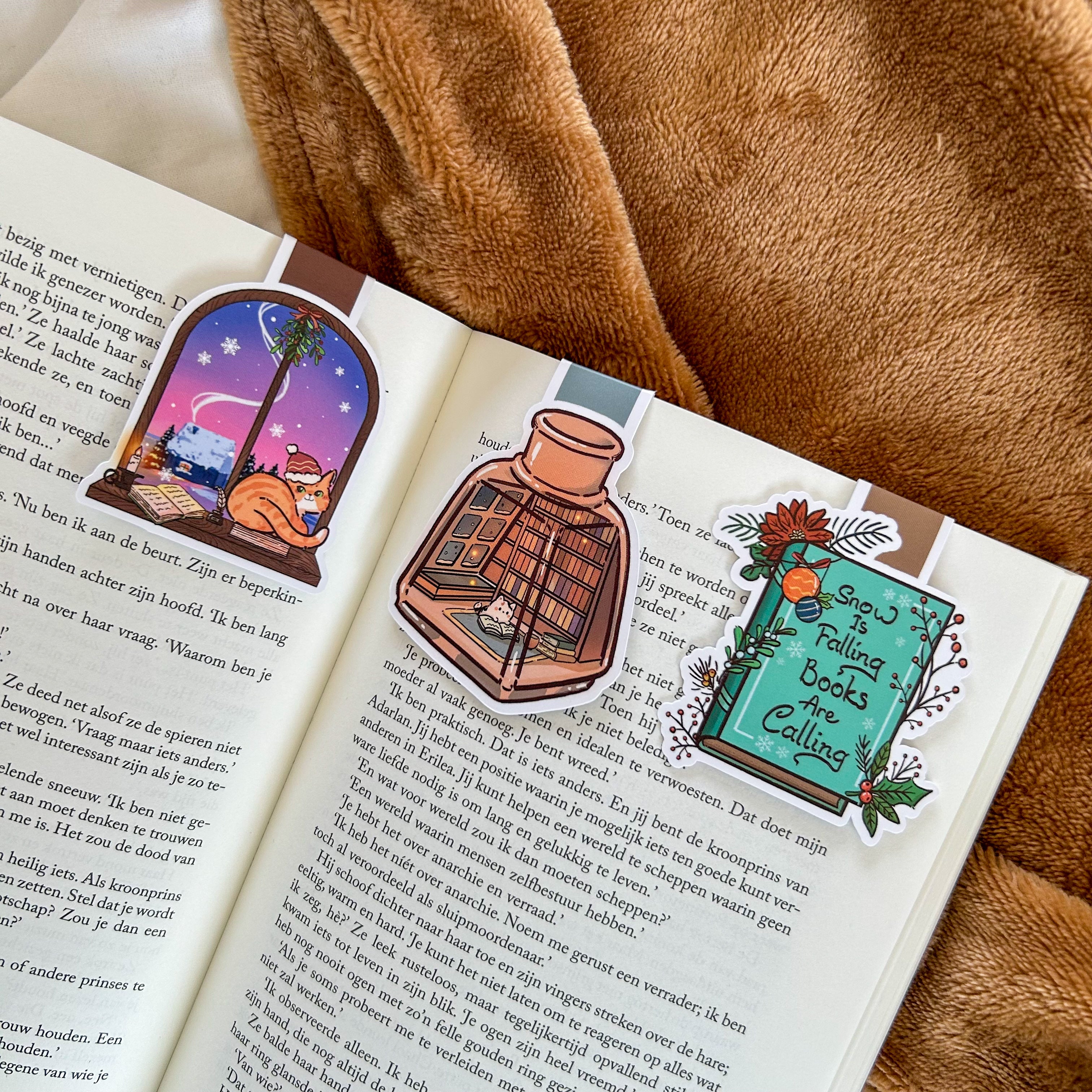 Magnetic bookmark - Winter Window