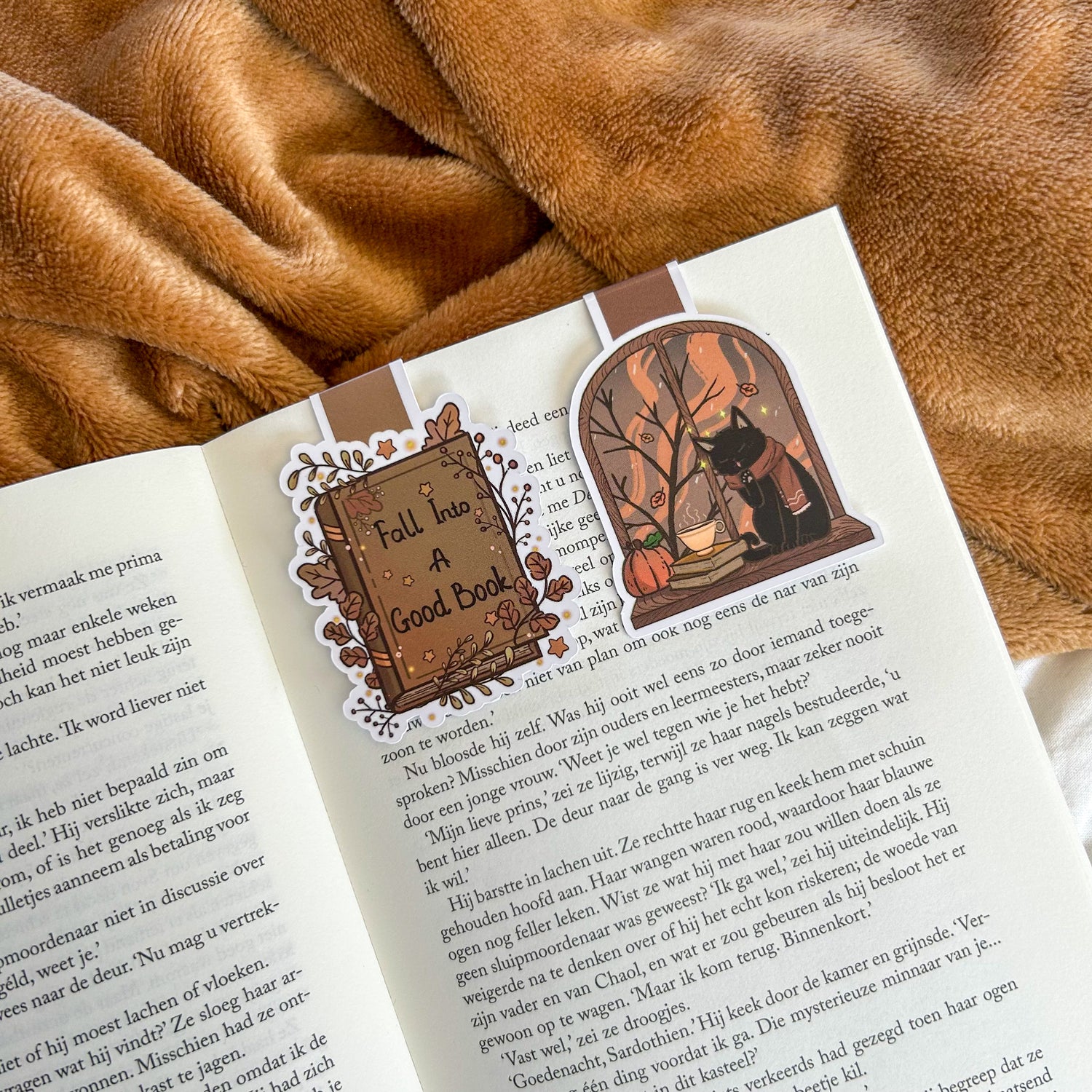 Magnetic bookmark - Autumn Window