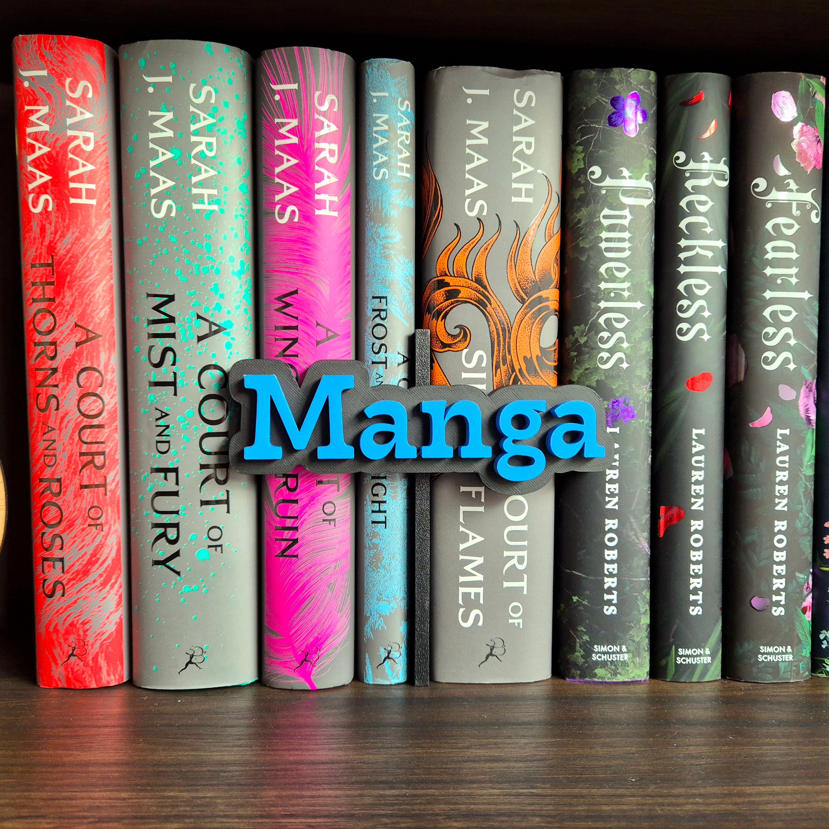 Bookshelf Peekout Sign - Manga