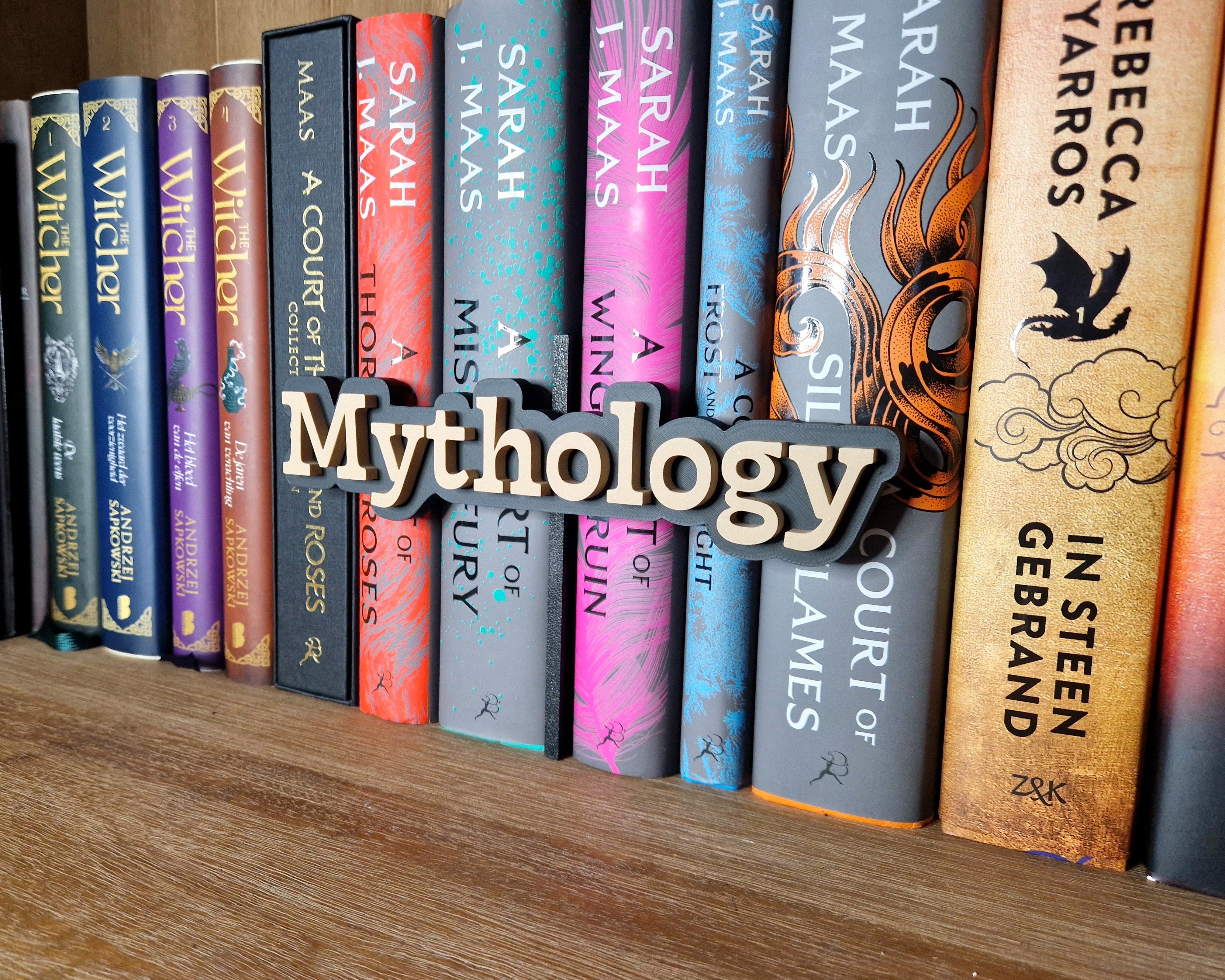 Bookshelf Peekout Sign - Mythology
