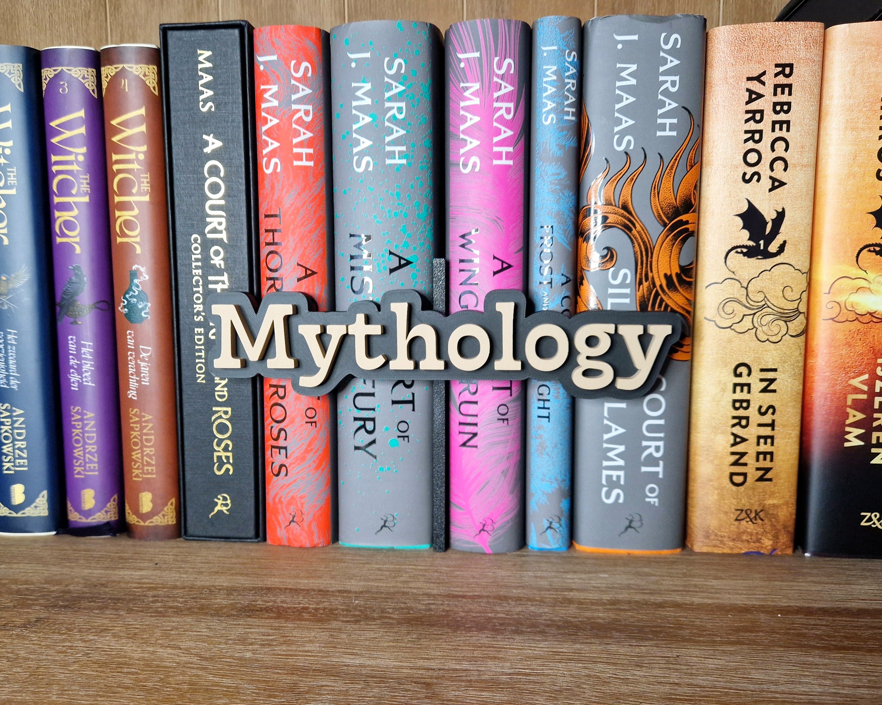 Bookshelf Peekout Sign - Mythology