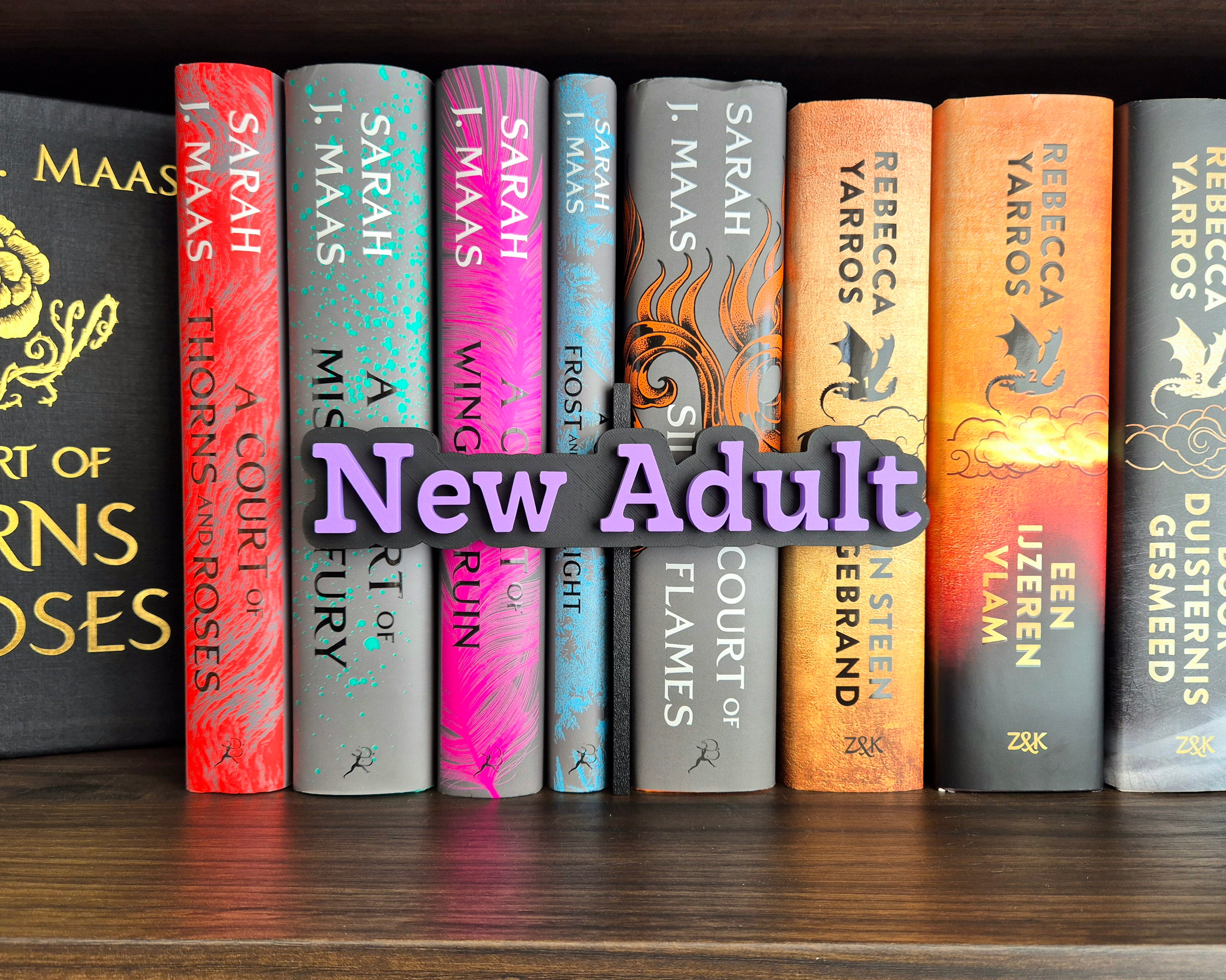 Bookshelf Peekout Sign - New Adult