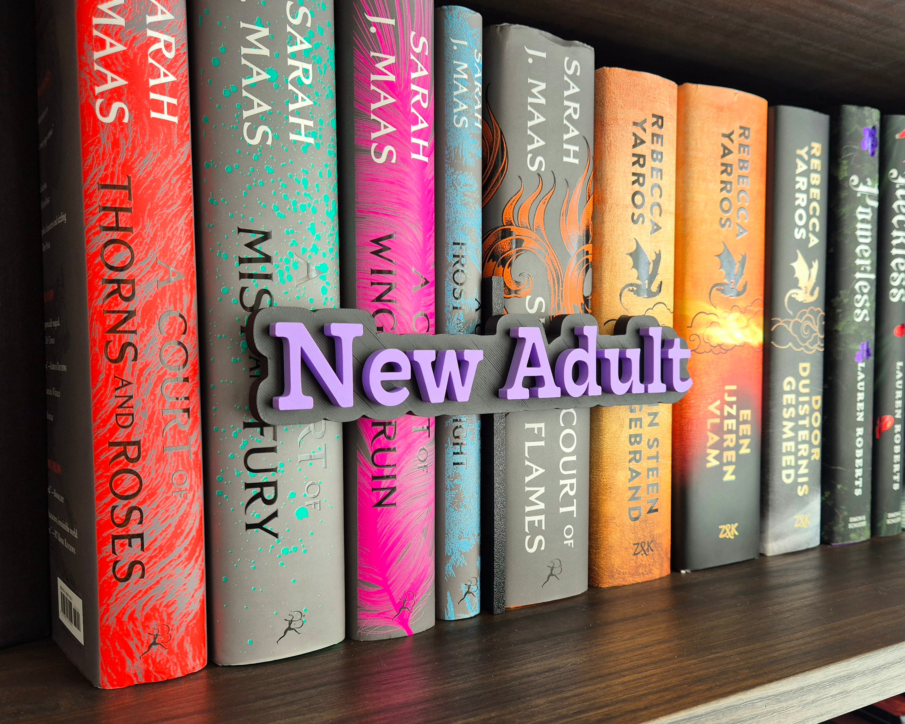 Bookshelf Peekout Sign - New Adult