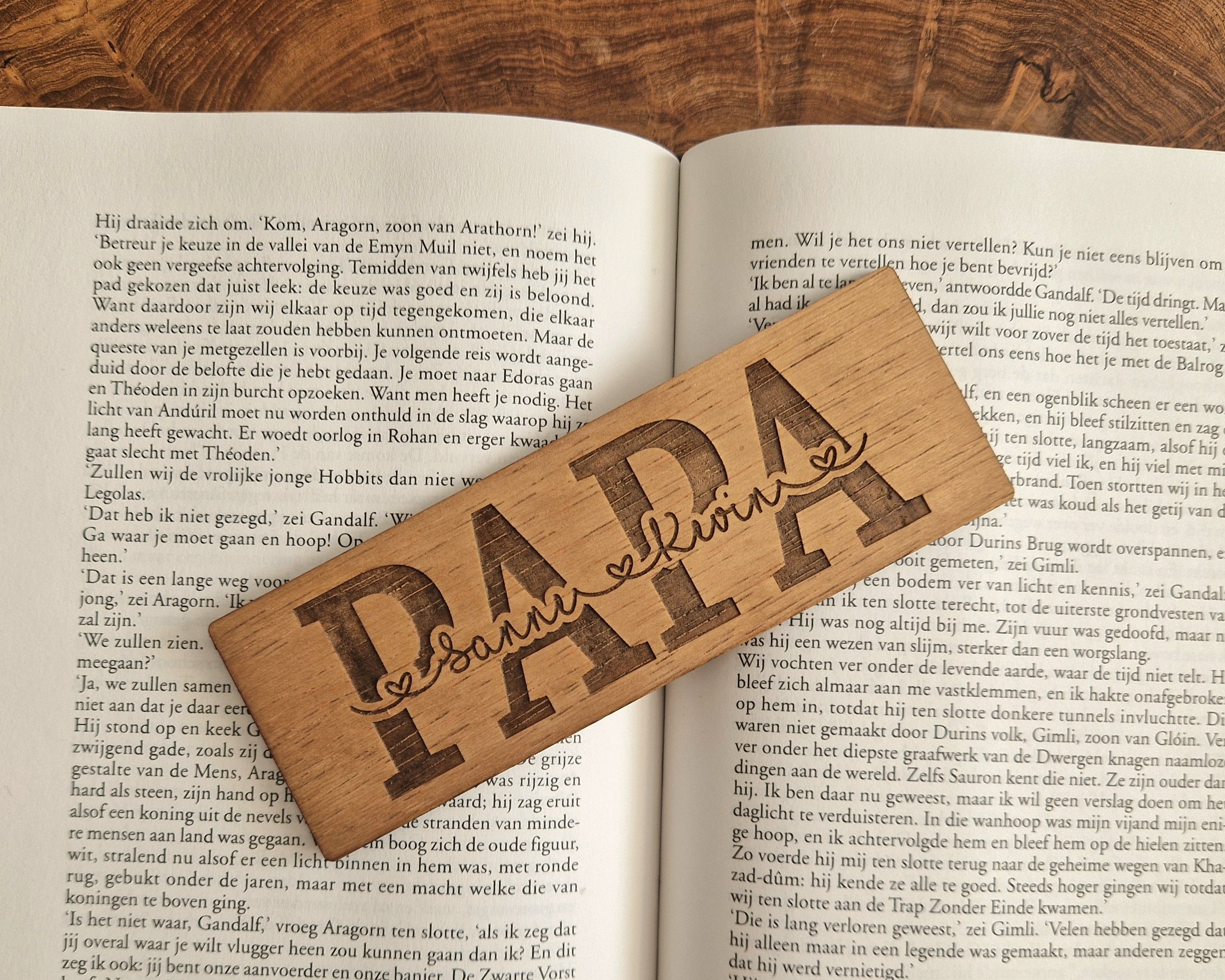 Papa Bookmark - Personalizable with names