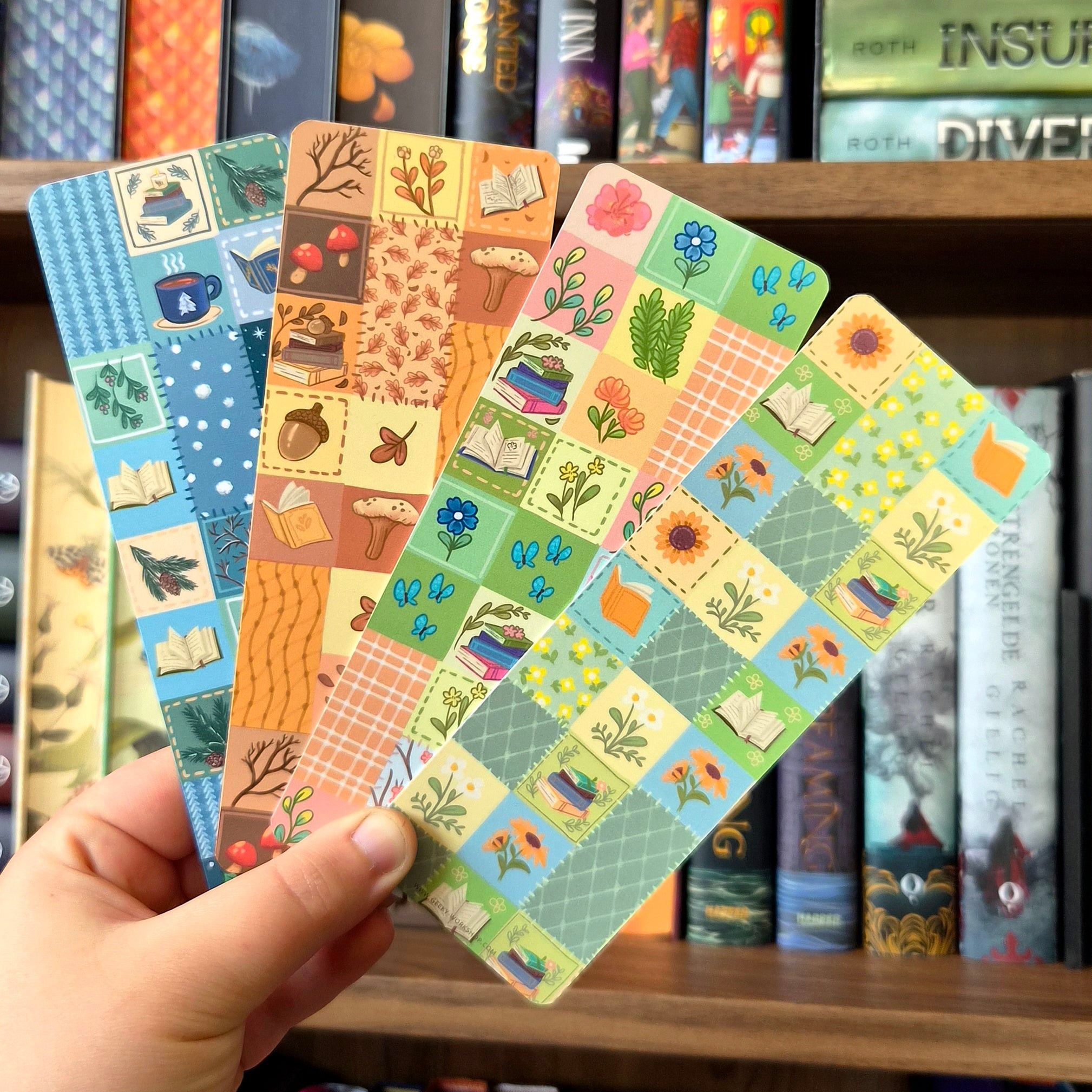 Bookmark - Spring Patchwork