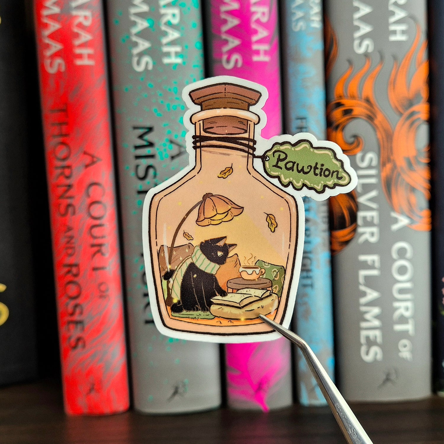 Bookish Sticker - Pawtion