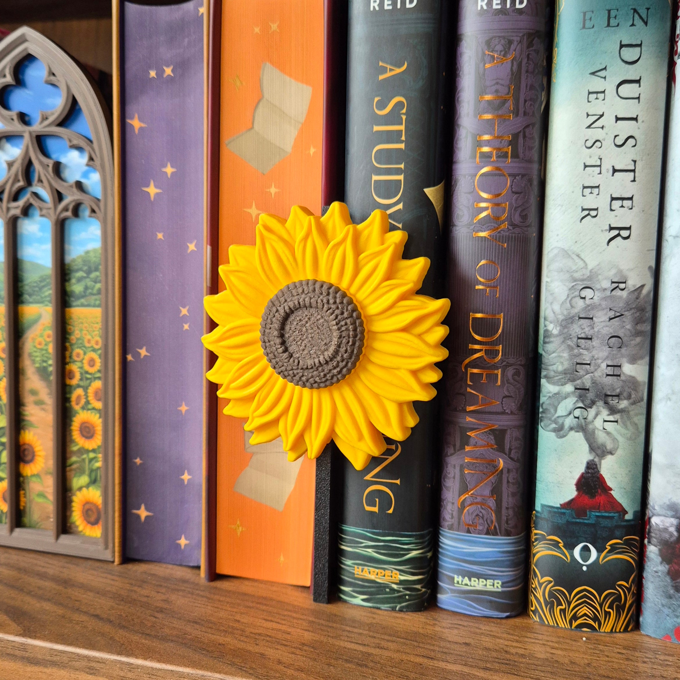 Boekenplank Peekout Bordje - Zonnebloem
