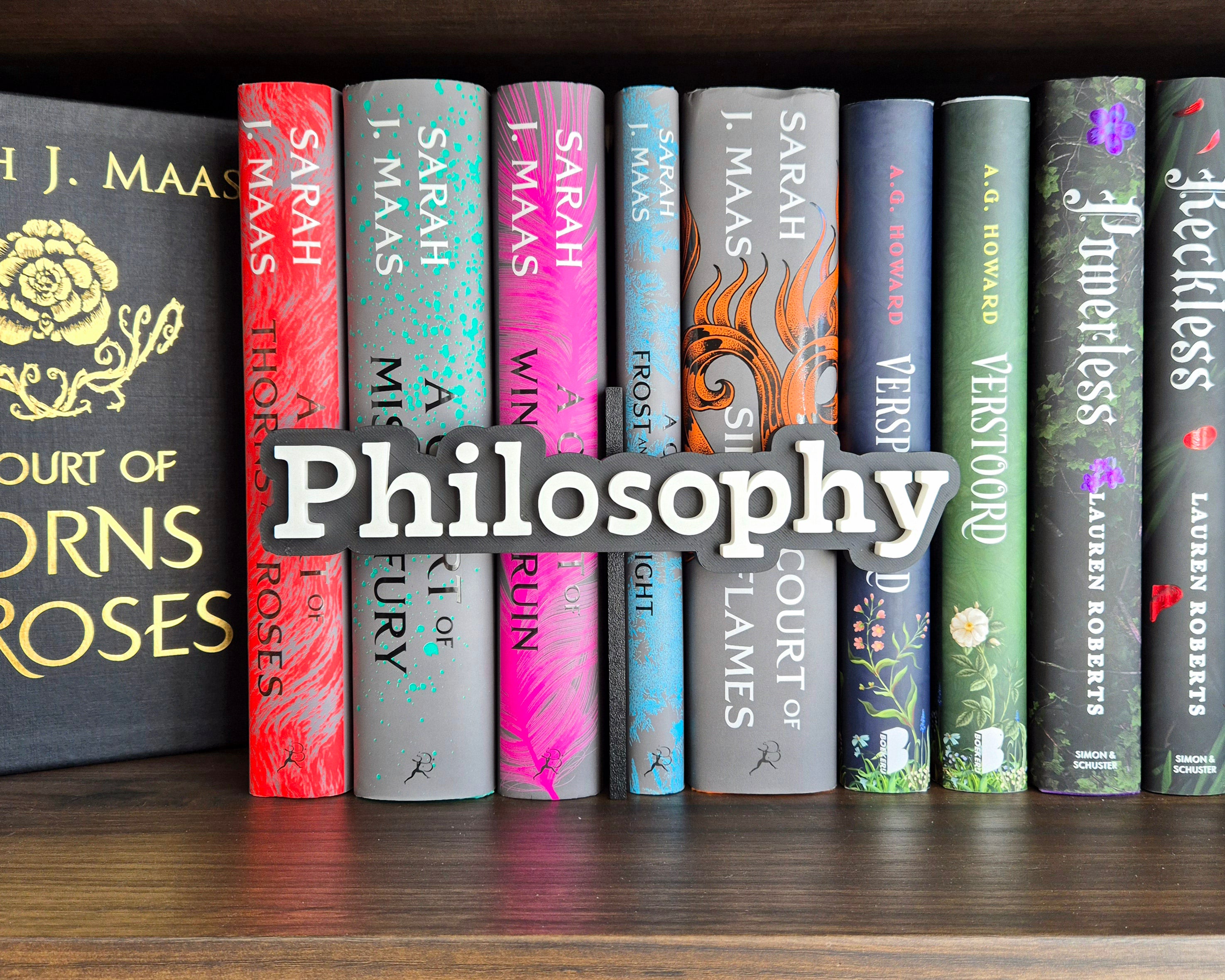 Bookshelf Peekout Sign - Philosophy