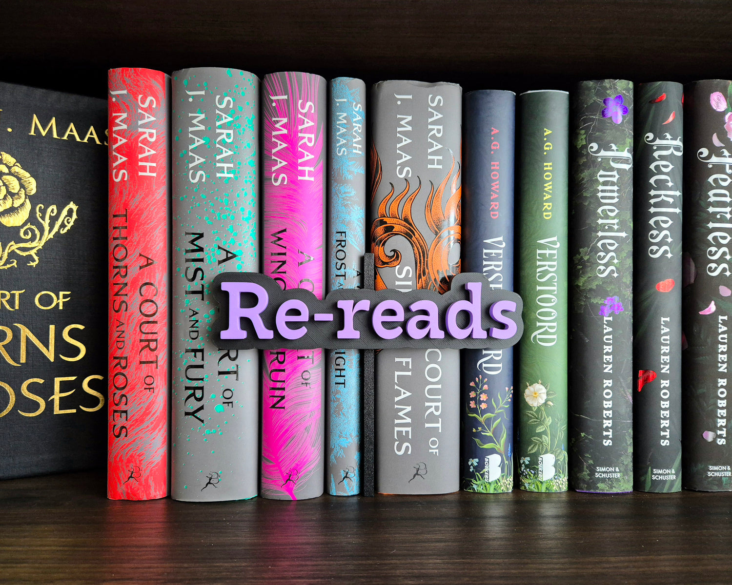 Bookshelf Peekout Sign - Re-reads