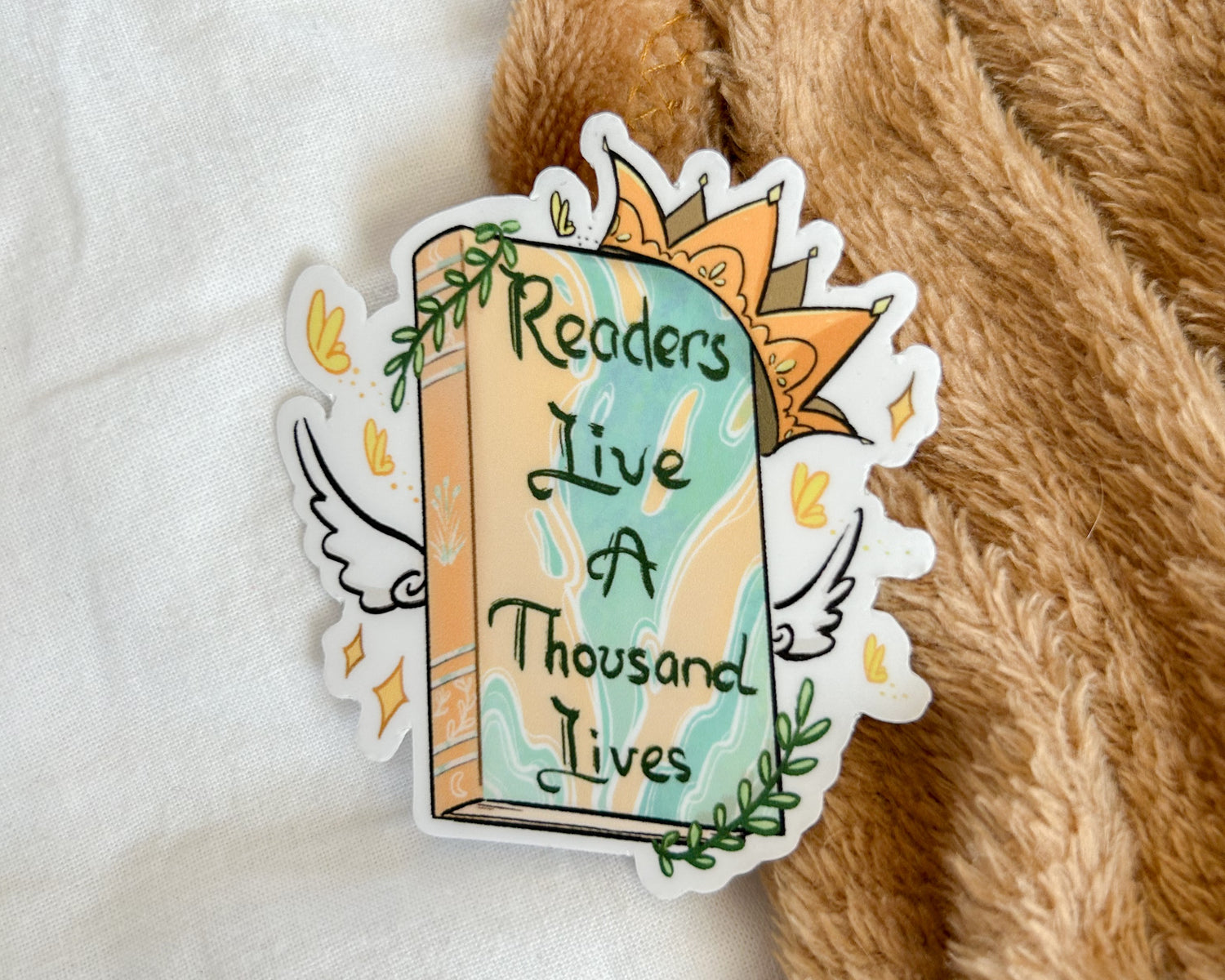Bookish Sticker - Readers live a thousand lives