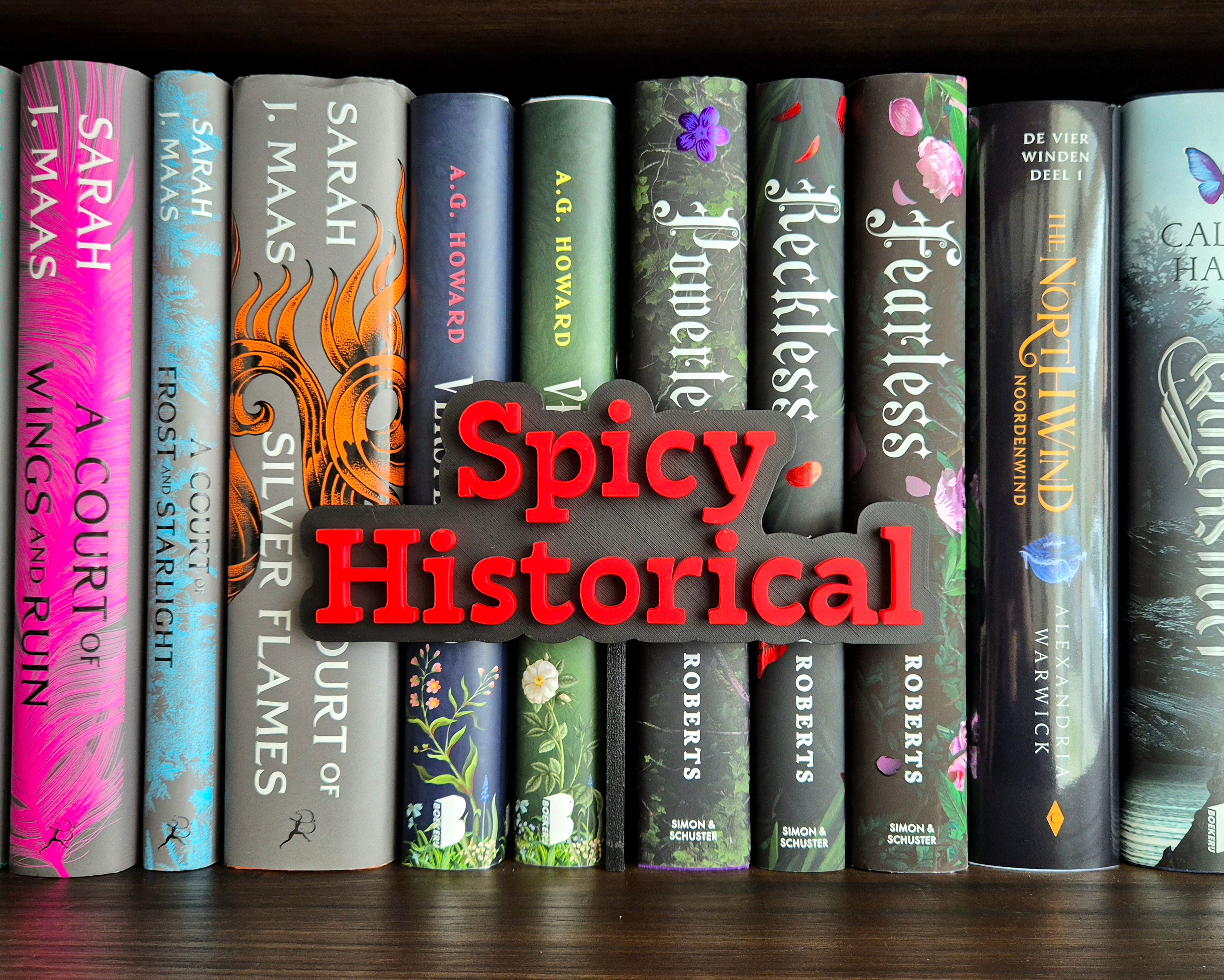 Bookshelf Peekout Sign - Spicy Historical