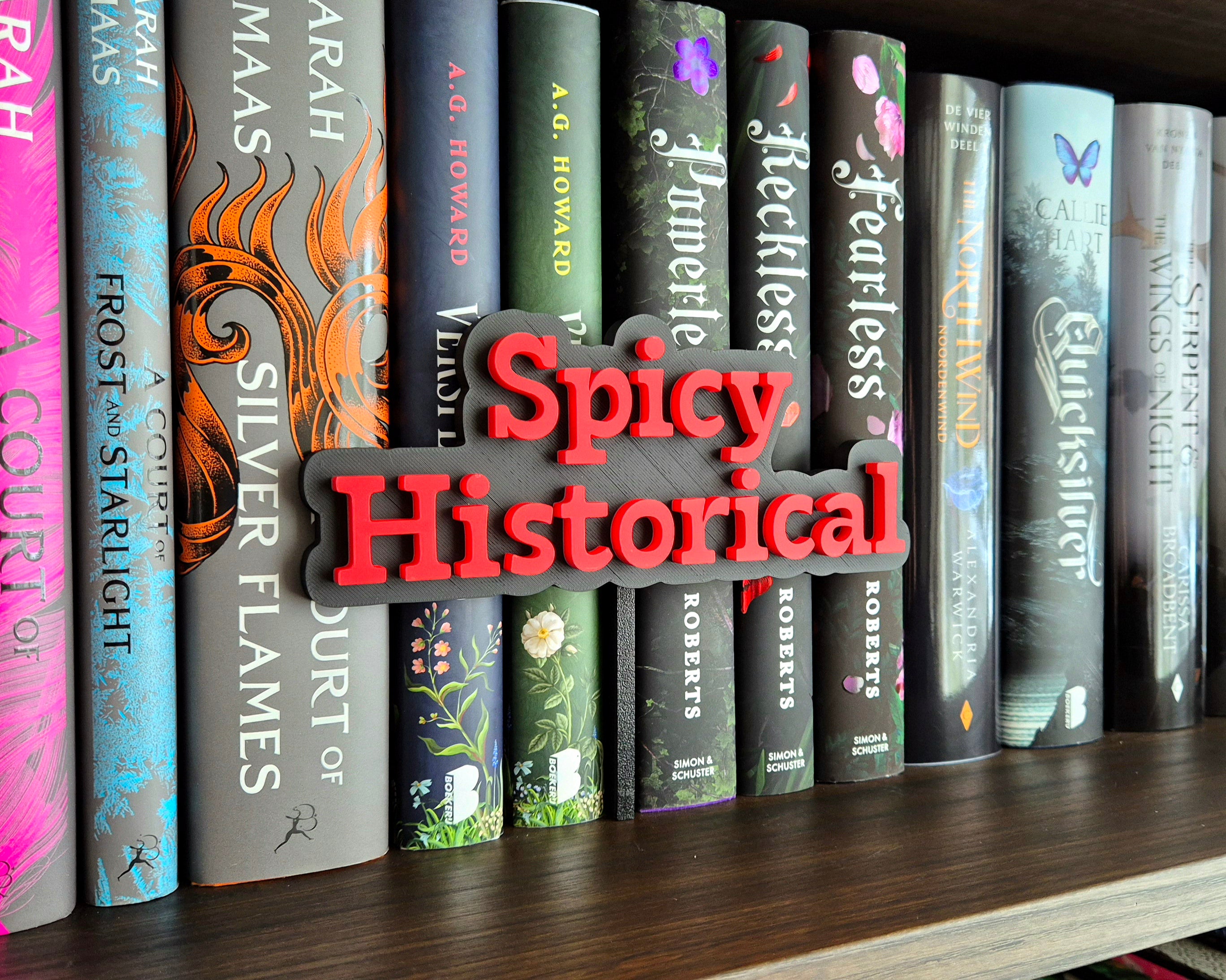 Bookshelf Peekout Sign - Spicy Historical