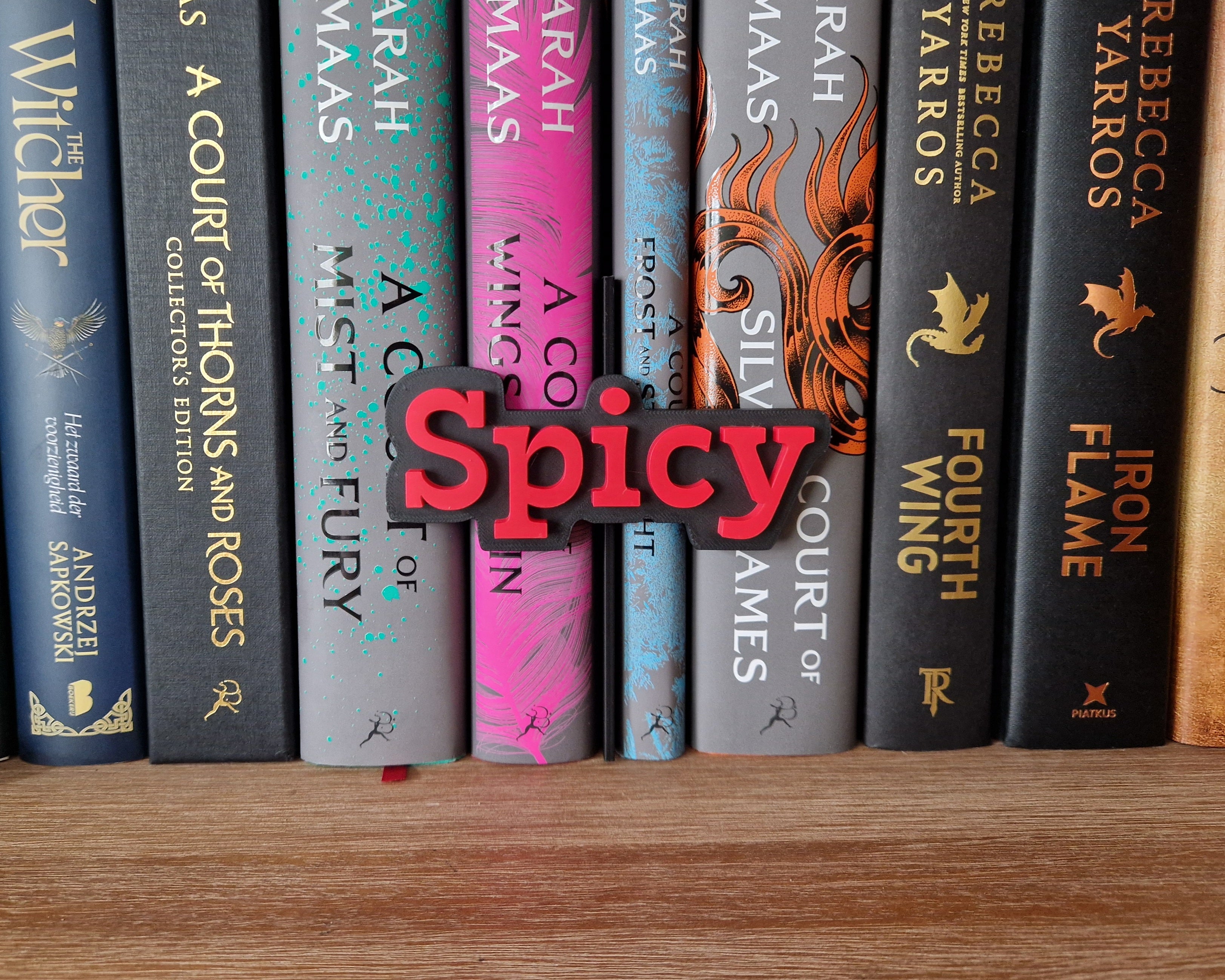 Bookshelf Peekout Sign - Spicy