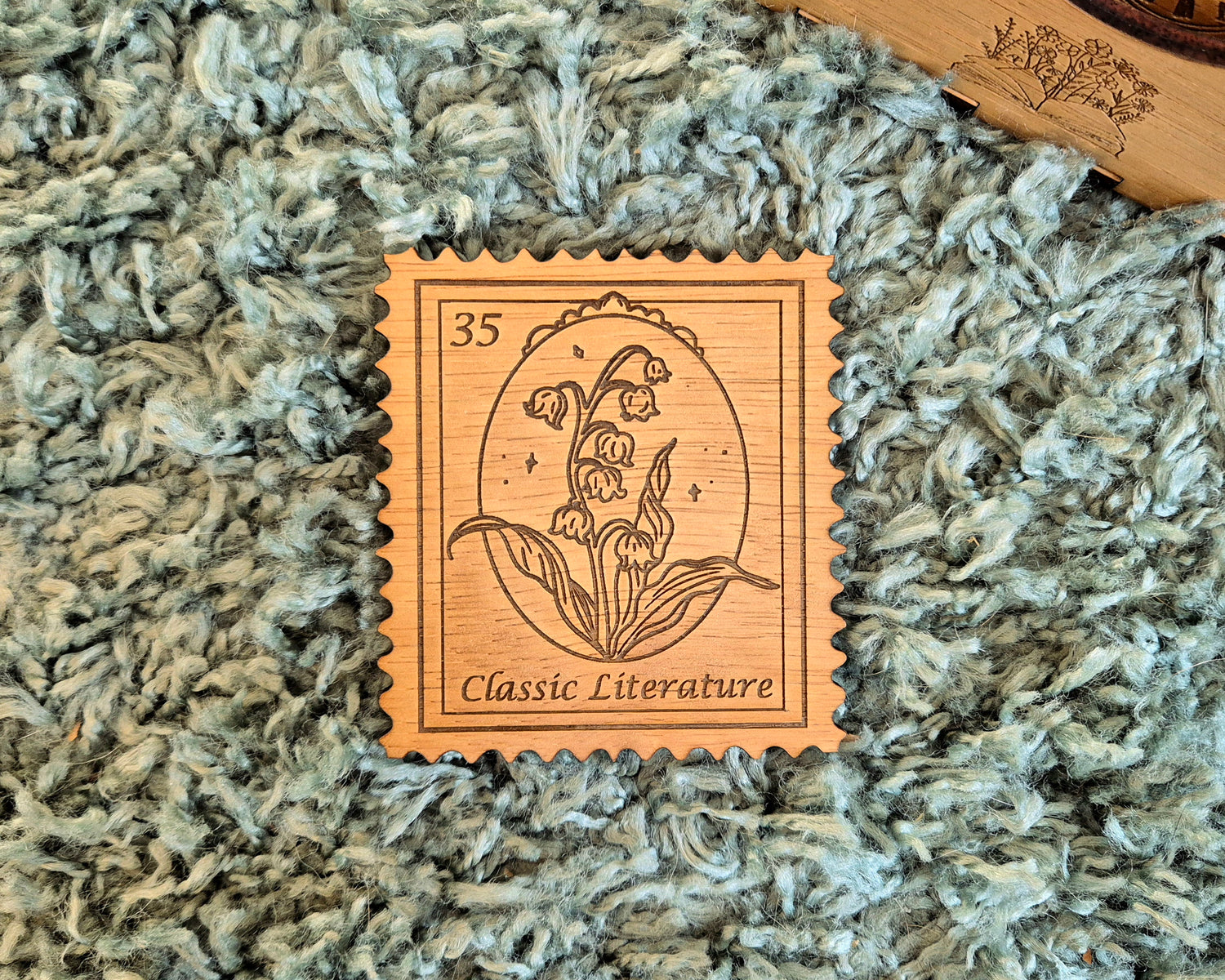 Bookish Stamp Coaster - Classic Literature