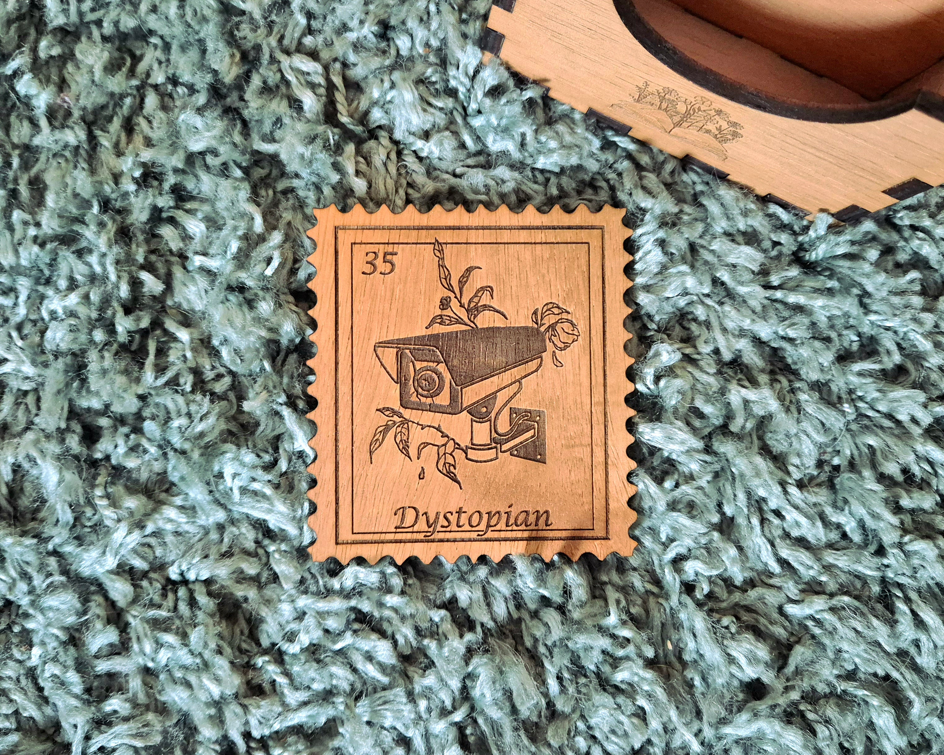 Bookish Stamp Coaster - Dystopian