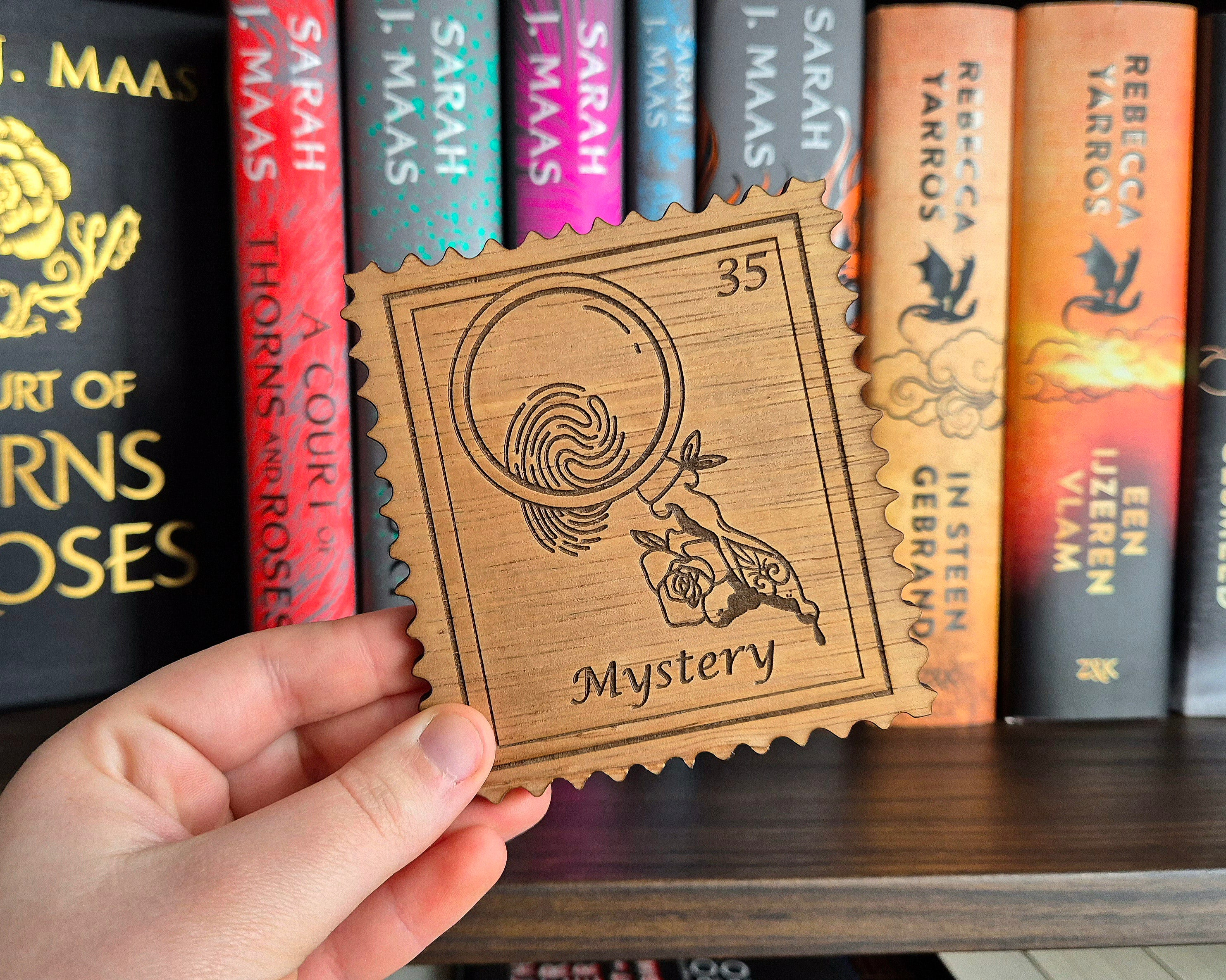 Bookish Stamp Coaster - Mystery