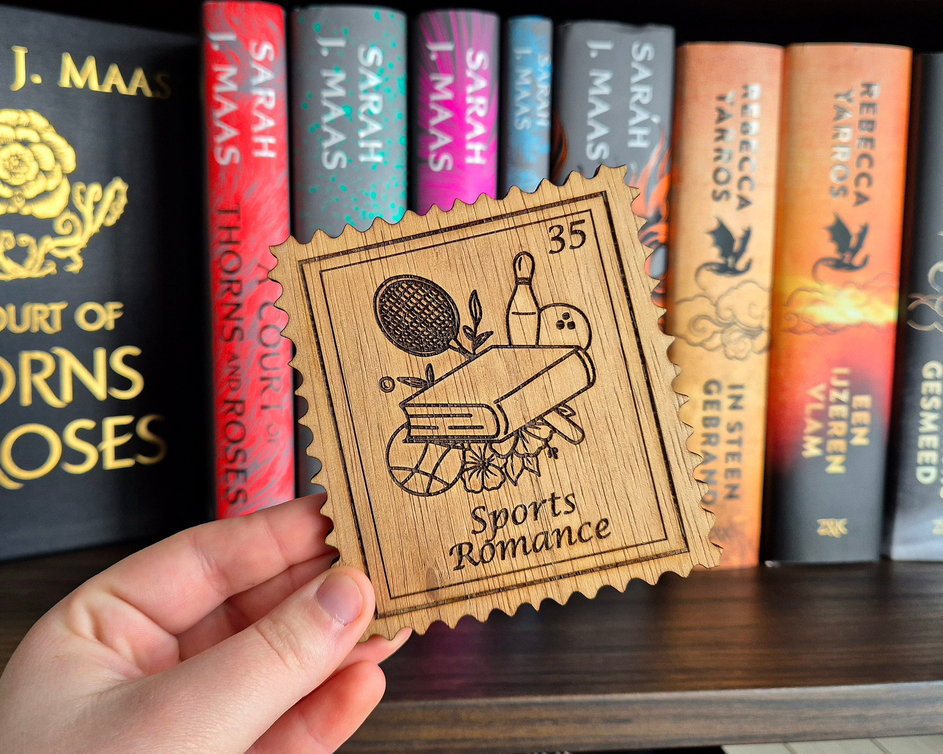 Bookish Stamp Coaster - Sports Romance