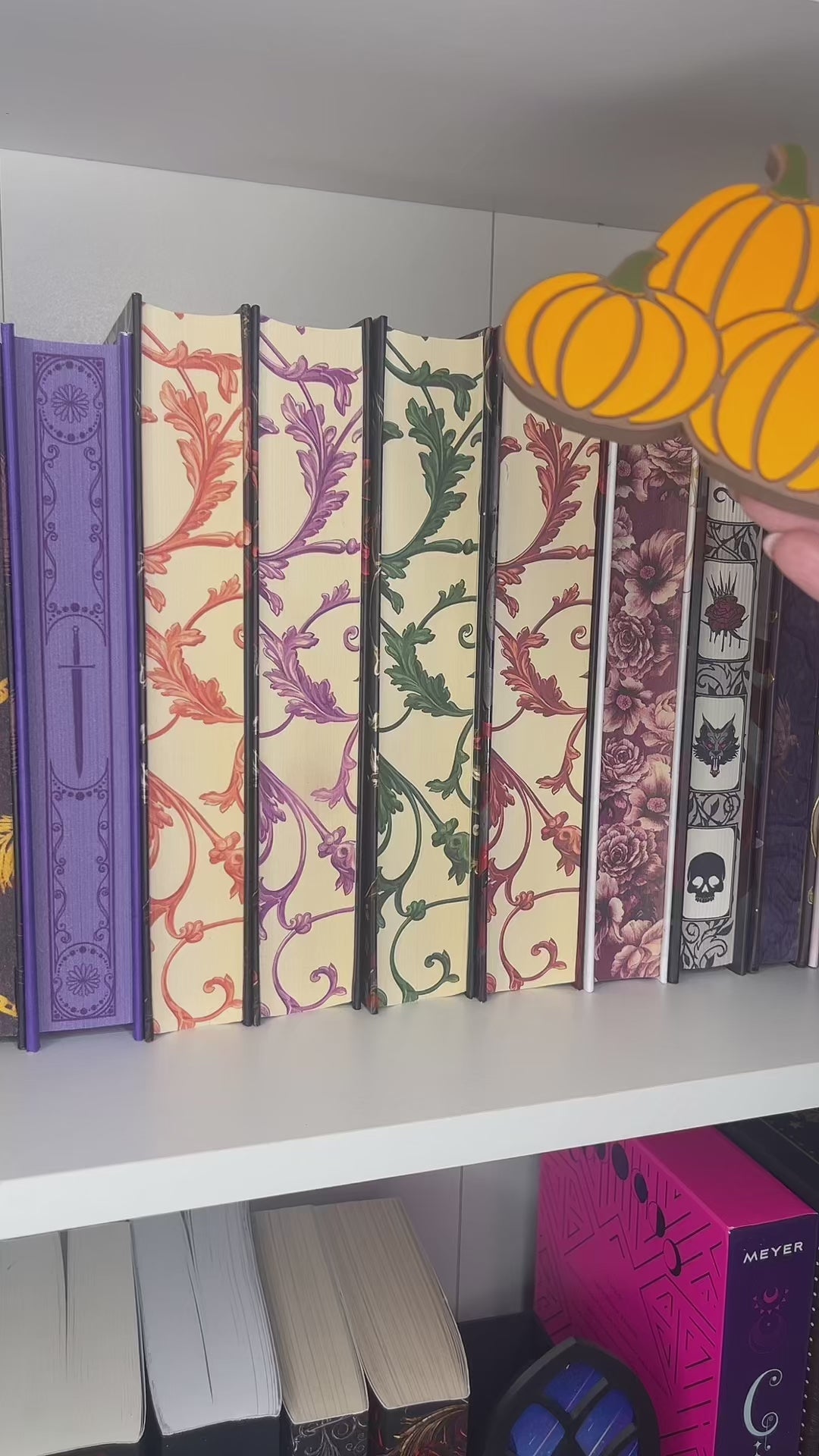 Bookshelf Peekout Sign - Pumpkins