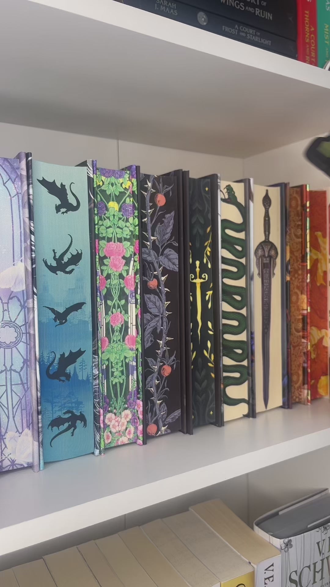 Bookshelf Peekout Sign - Dark Academia