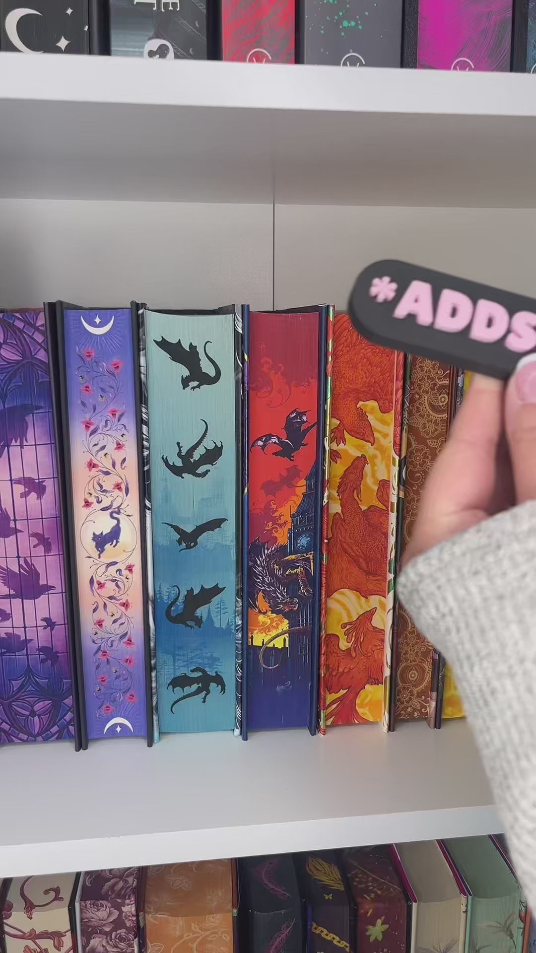 Bookshelf Peekout Sign - Adds to TBR