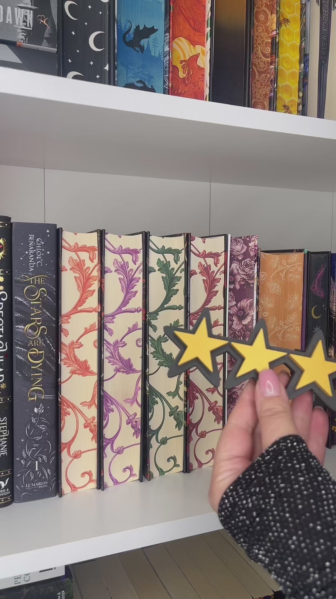 Bookshelf Peekout Sign - 5 Stars