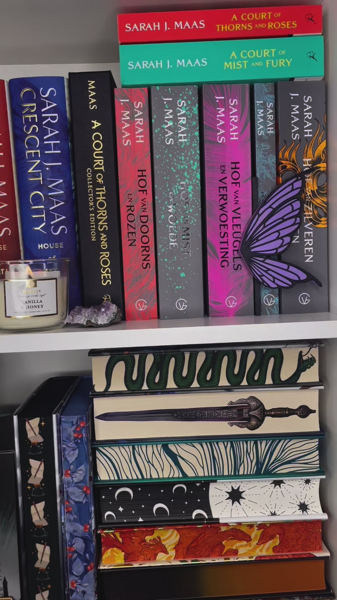 Bookshelf Peekout Sign - Fairy wings