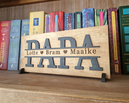 Papa Sign - Personalizable with names
